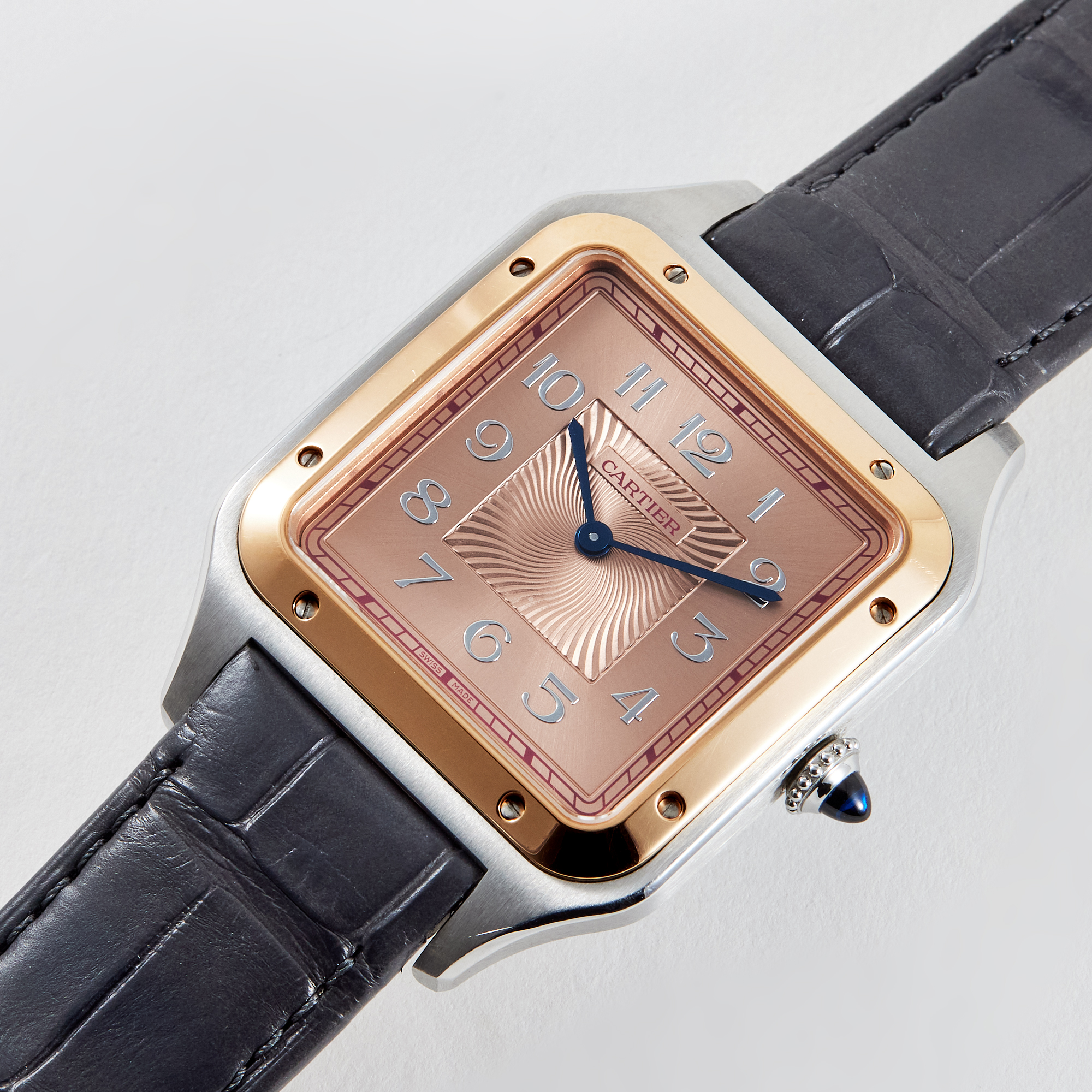 Santos-Dumont Rose Gold & Stainless Steel Rose Dial 33mm Product Image 1