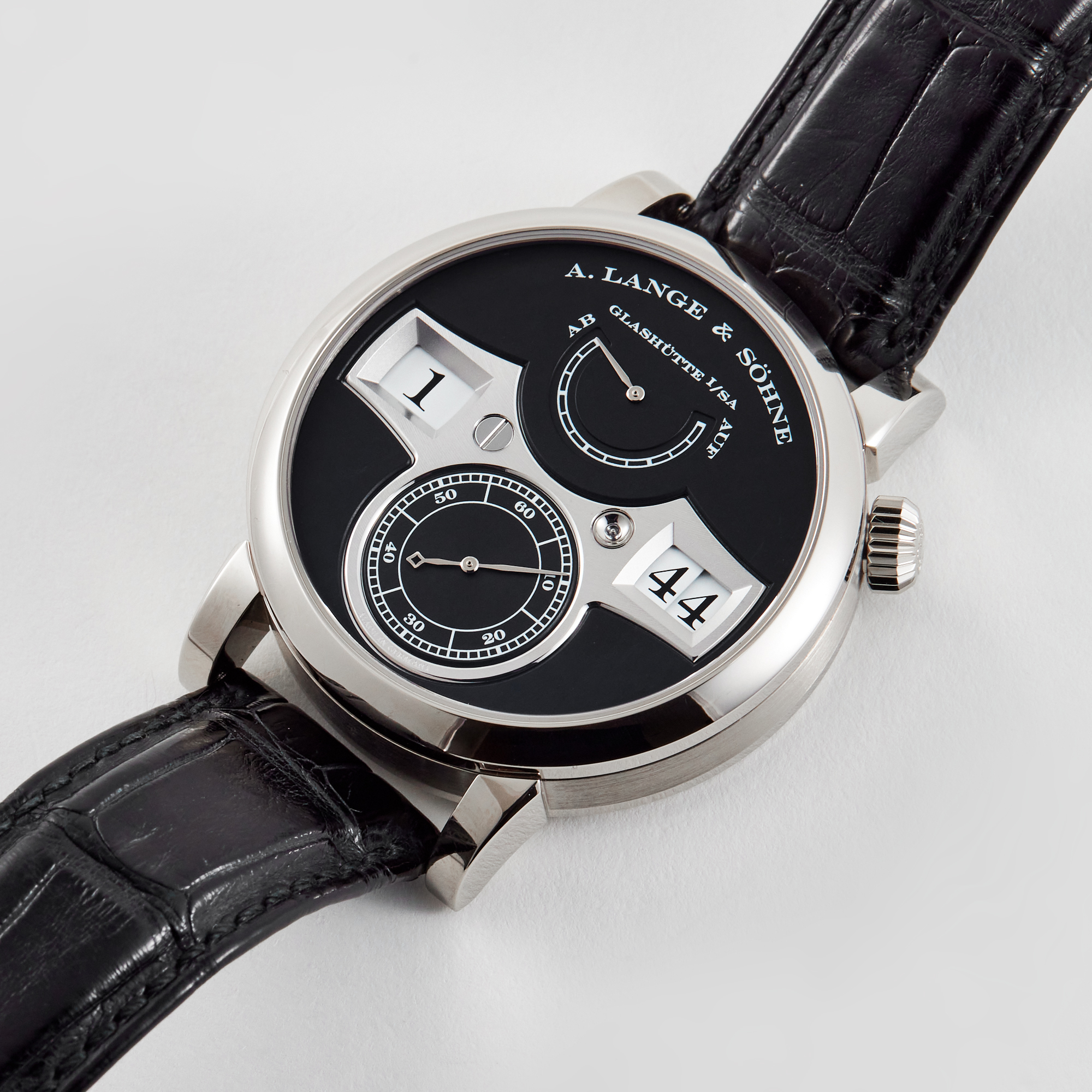 Zeitwerk White Gold Black Dial 41mm Product Image 1