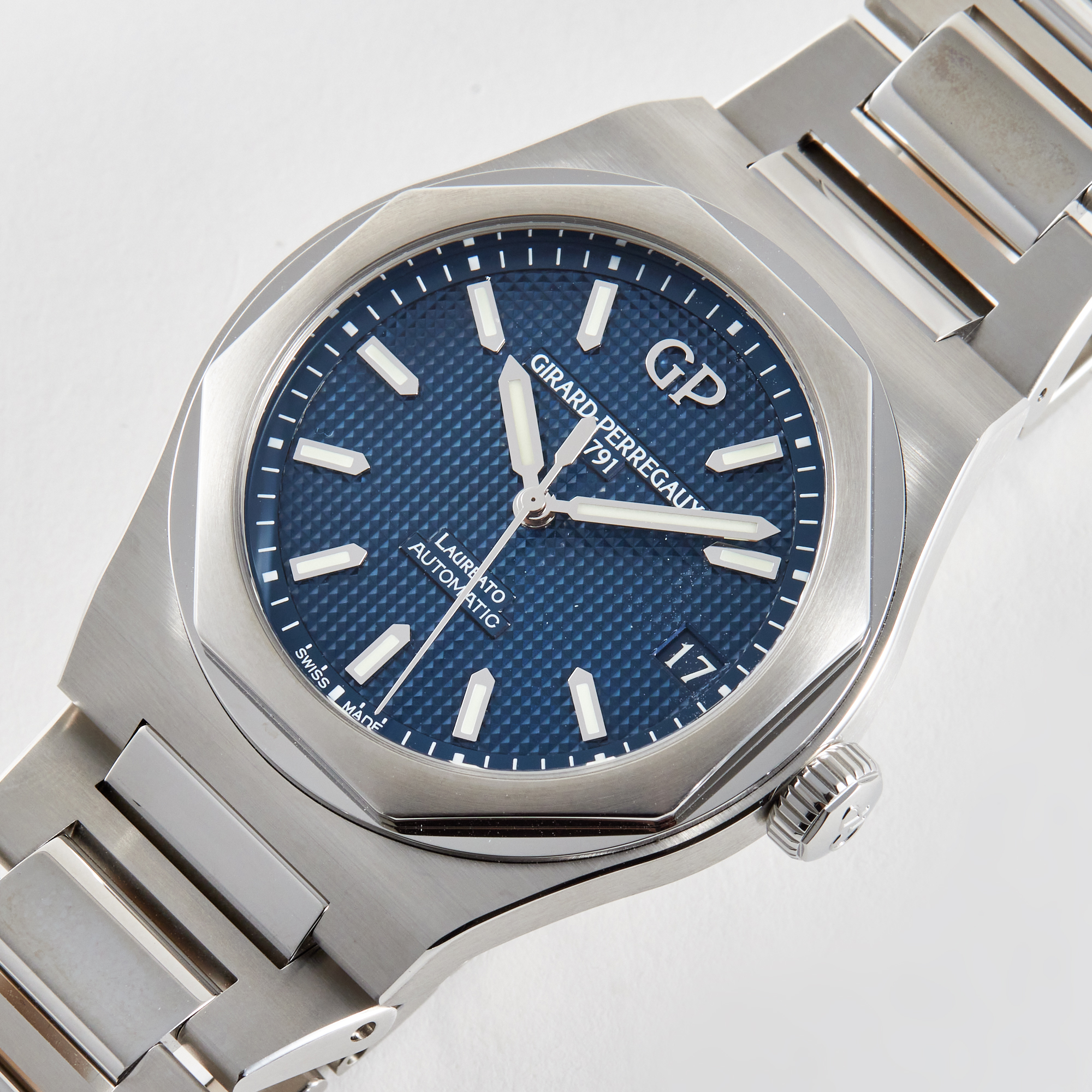 Laureato Steel Blue Dial 42mm Product Image 1