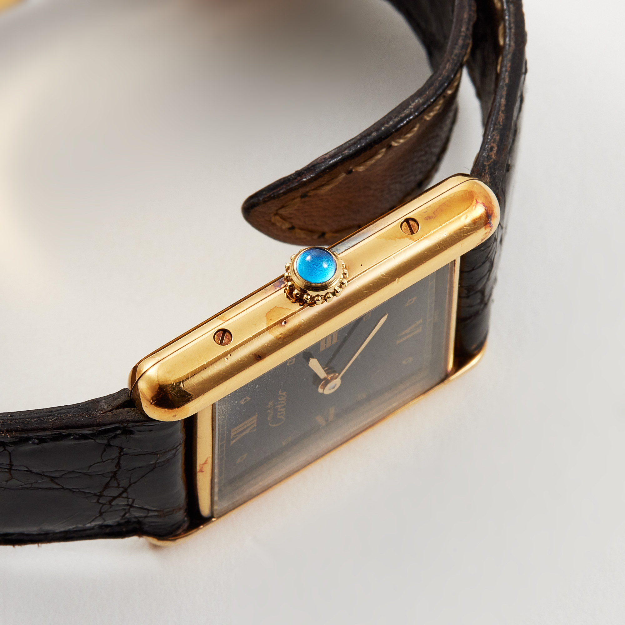 Tank Vermeil Gold Plated Black Dial 20mm Product Image 4