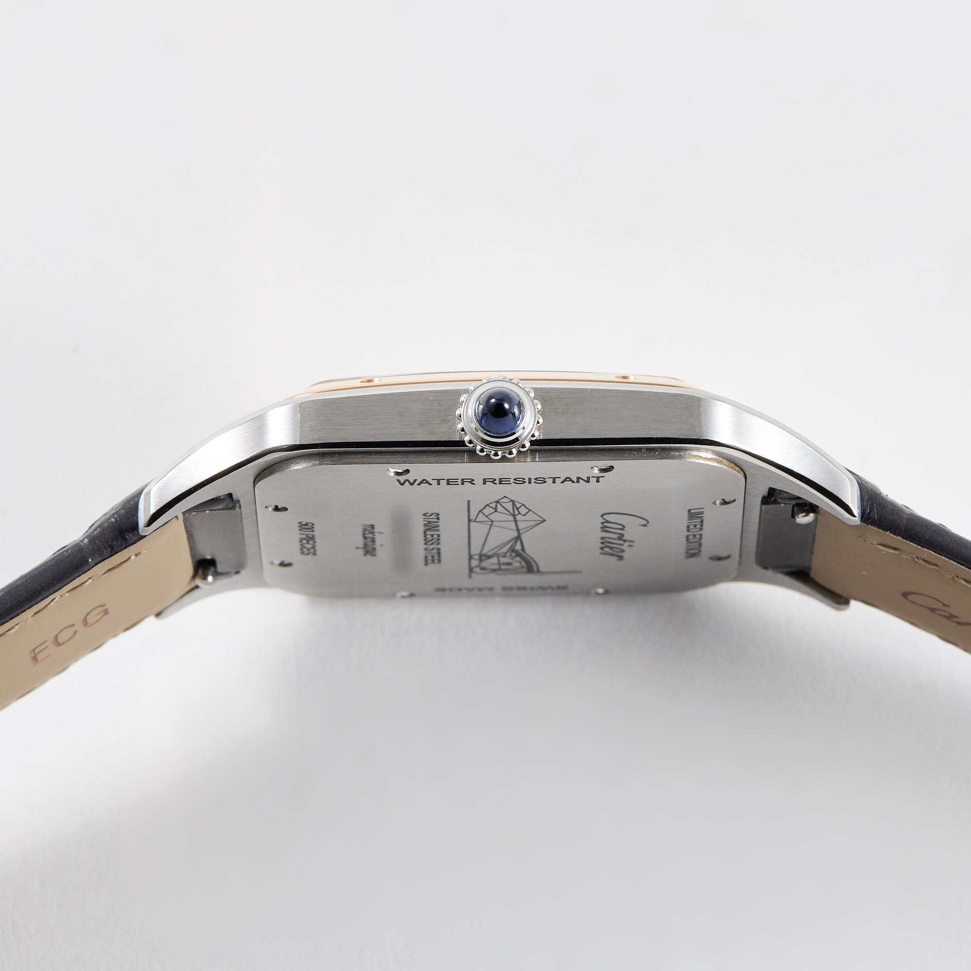 Santos-Dumont Rose Gold & Stainless Steel Rose Dial 33mm Product Image 5