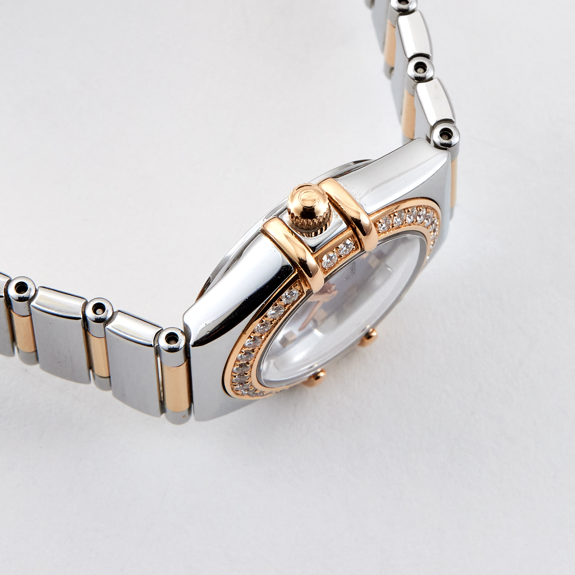 Constellation My Choice Rose Gold & Steel Diamond Blue Dial 22mm Product Image 4