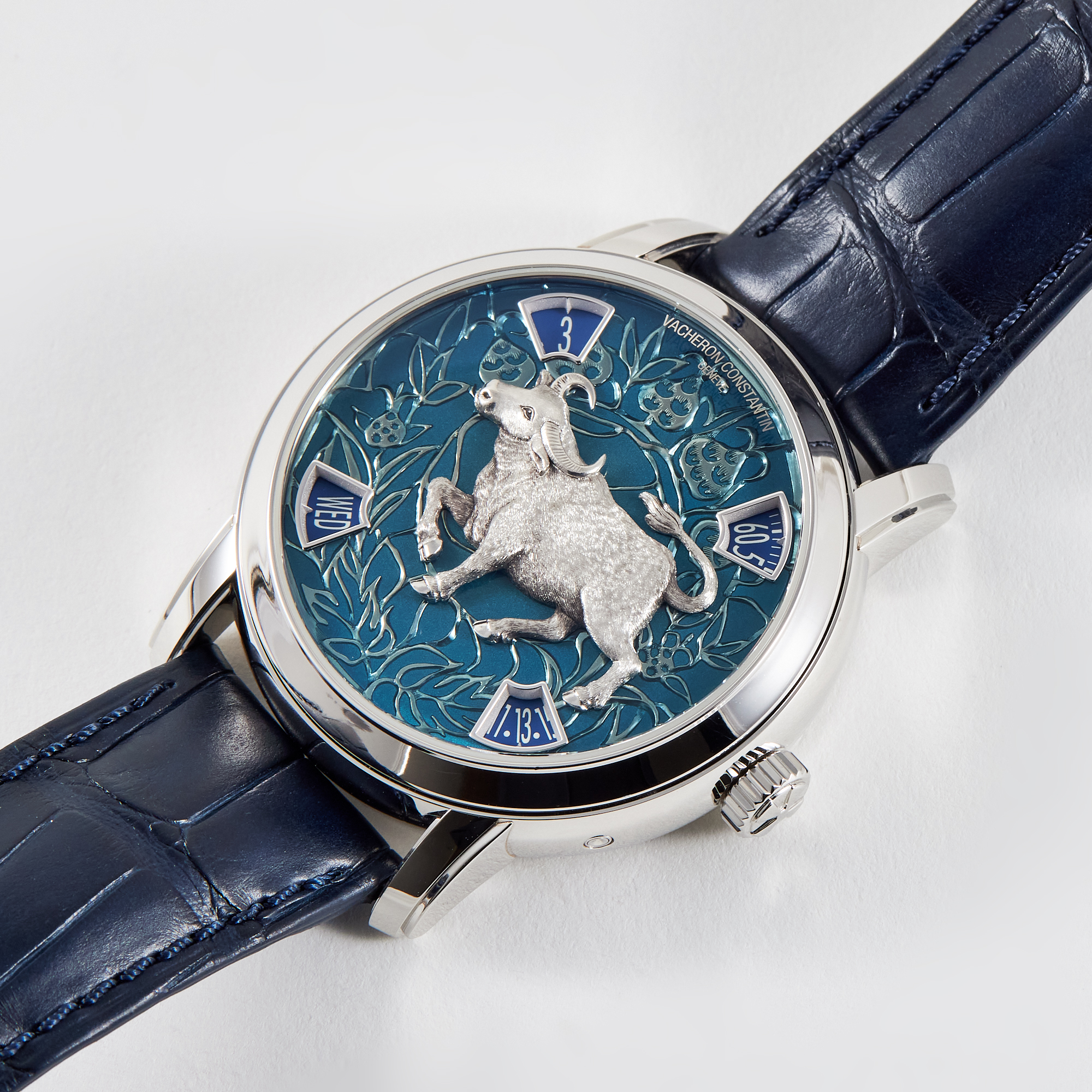 Métiers d'Art "Year of the Ox" Platinum Blue Dial 40mm Product Image 1