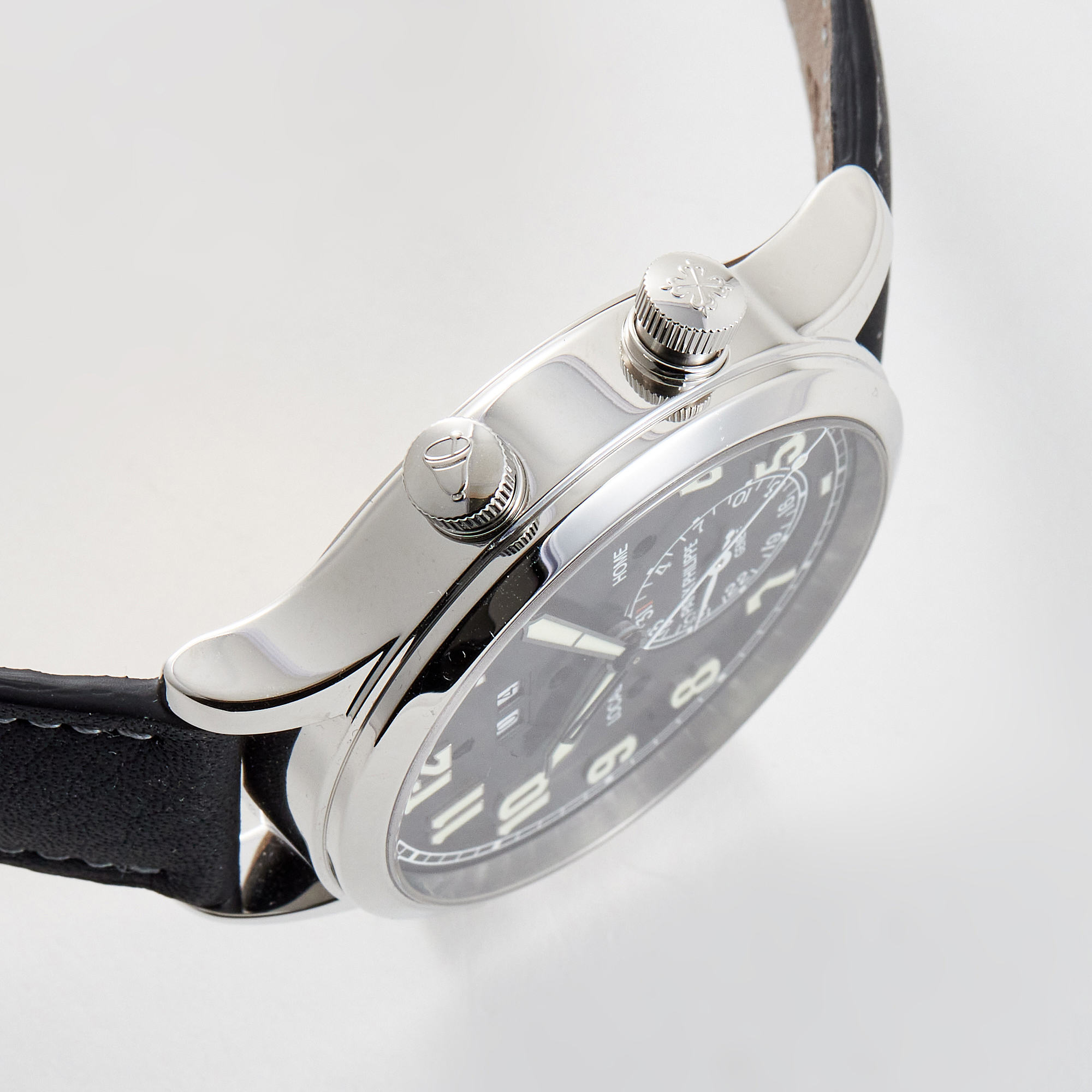 Calatrava Pilot Travel Time Alarm Platinum Black Dial 42mm Product Image 4