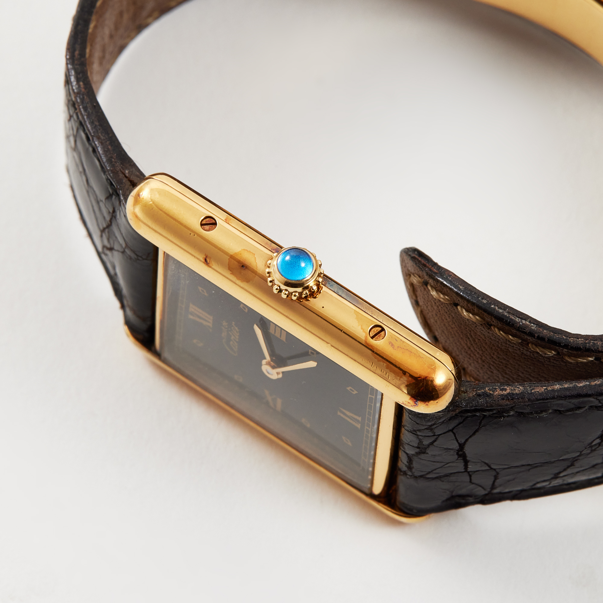 Tank Vermeil Gold Plated Black Dial 20mm Product Image 3
