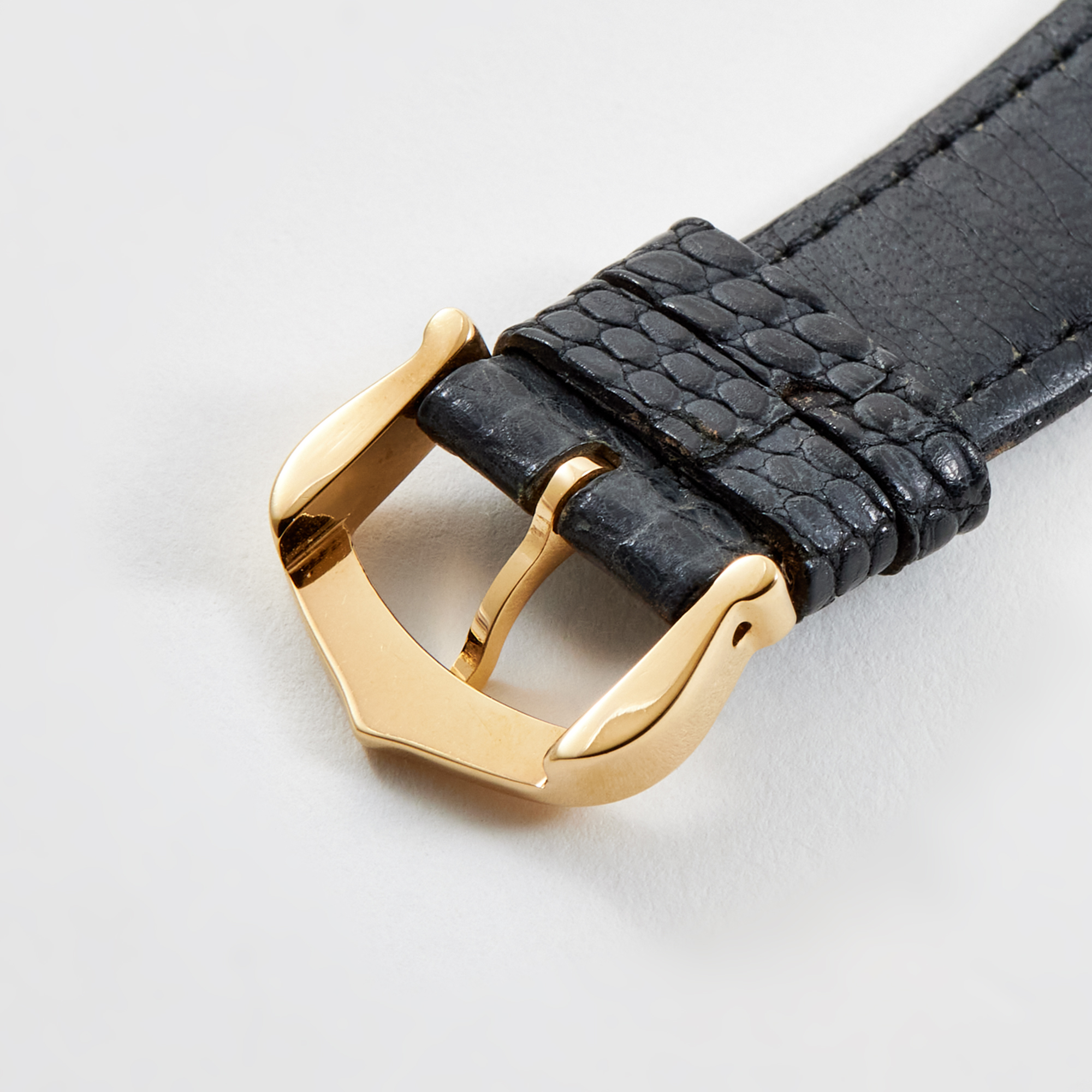 Vintage Tank Vermeil Gold Plated Black Dial 21mm Product Image 9