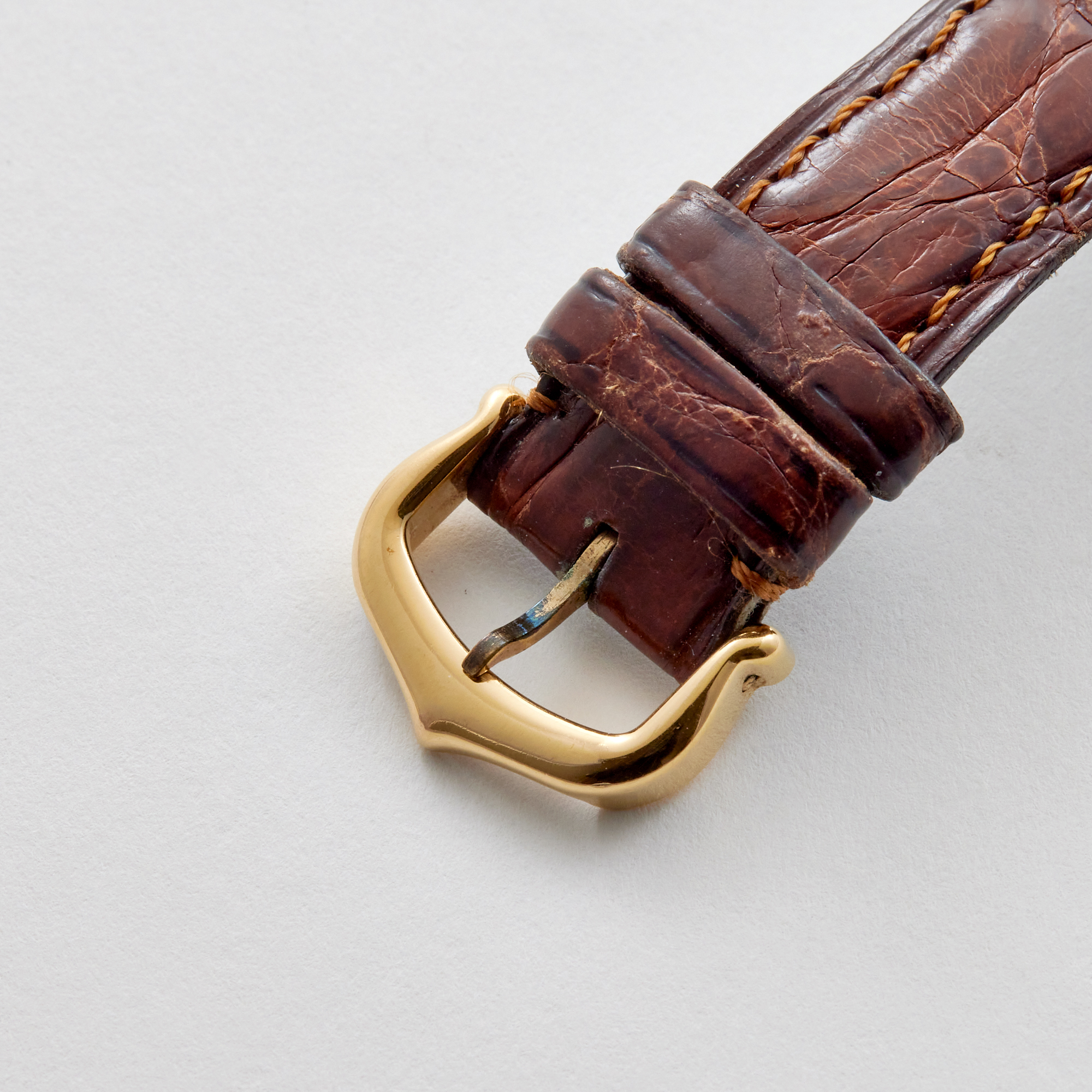 Vintage Tank Gold Plated White Dial 21mm Product Image 8