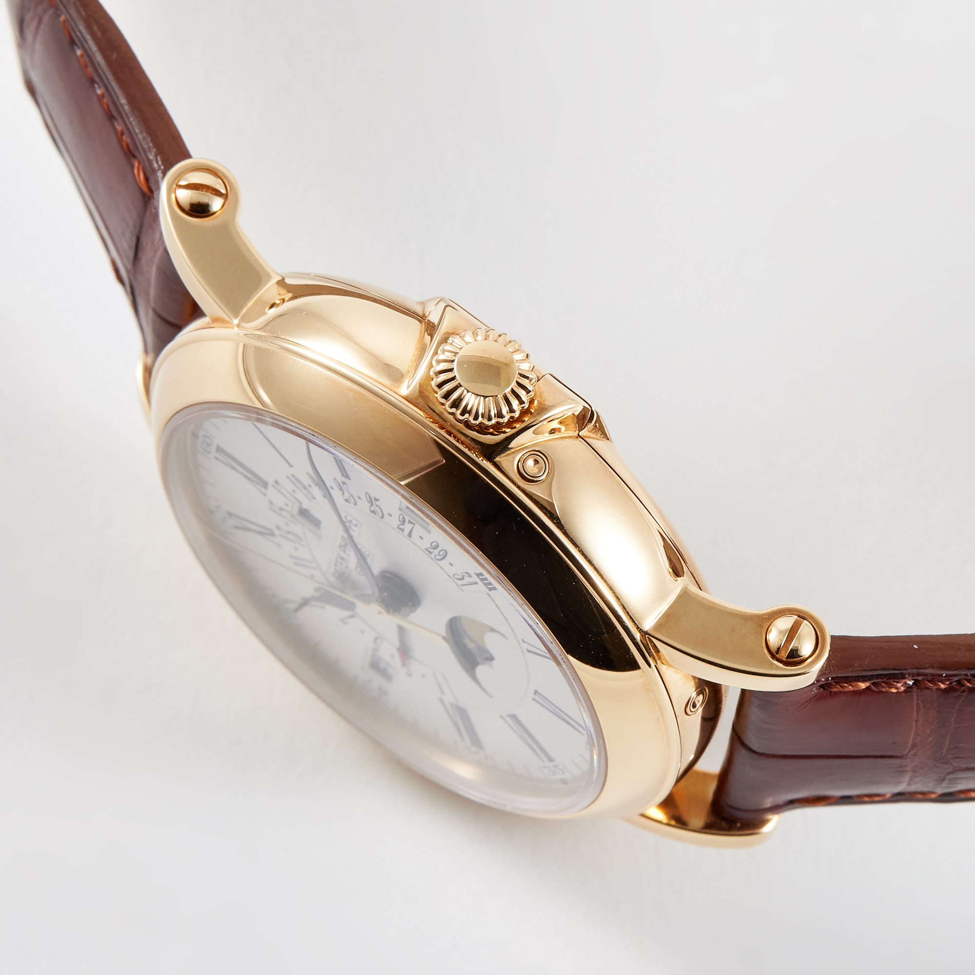 Perpetual Calendar Retrograde Date Yellow Gold White Dial 38mm Product Image 3