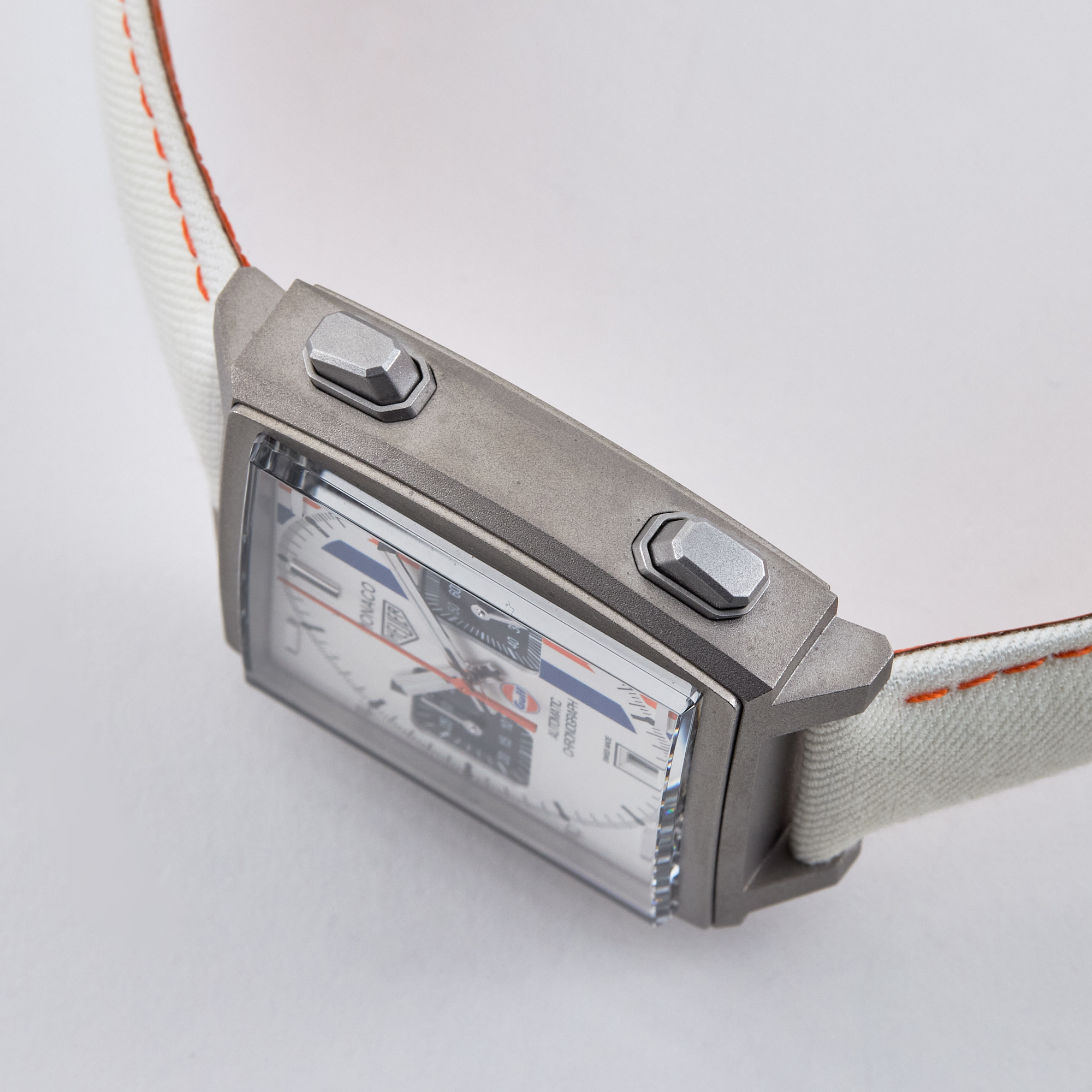 Monaco Chronograph x Gulf Titanium Silver Dial 39mm Product Image 3