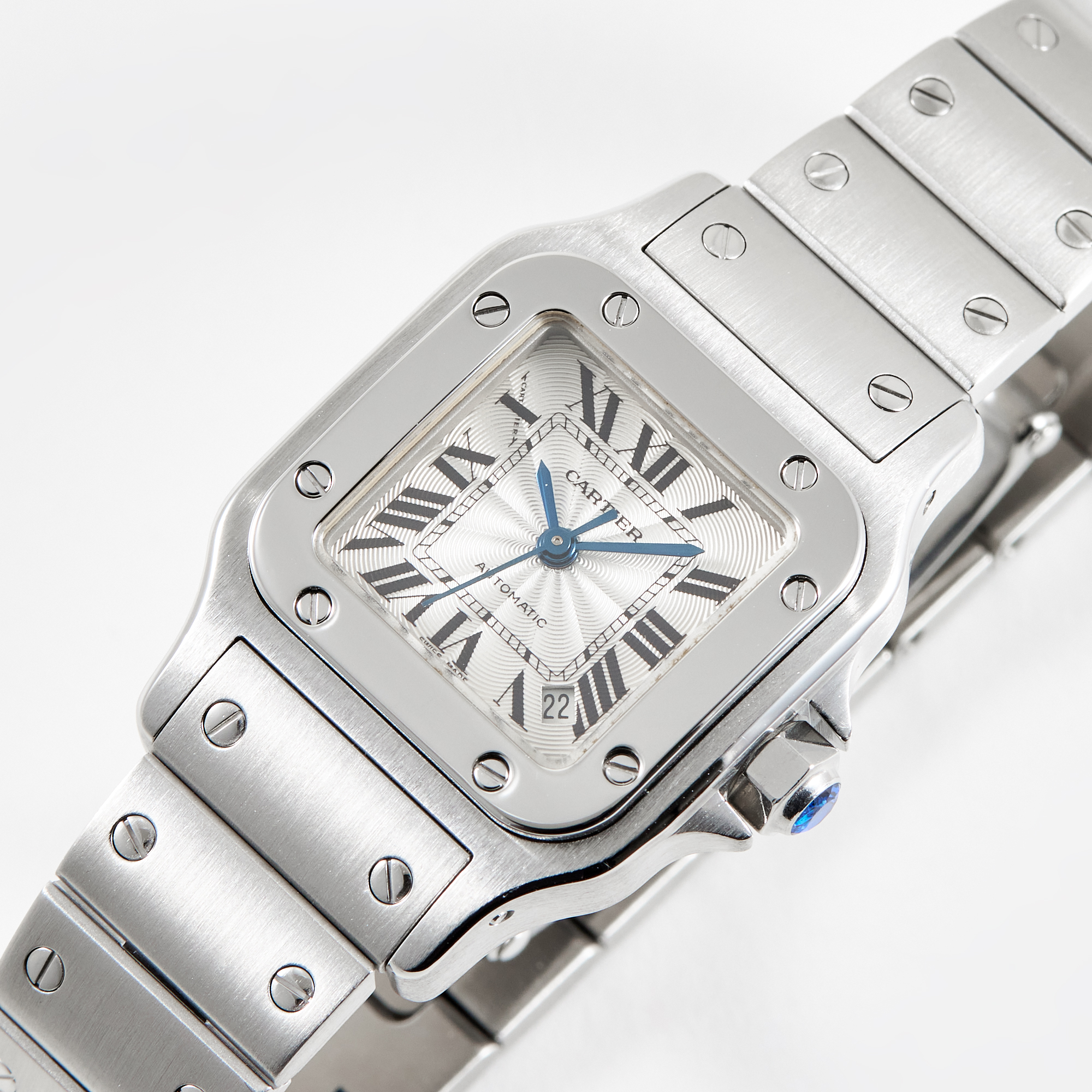 Santos Galbee Steel Silver Dial 24mm Product Image 1