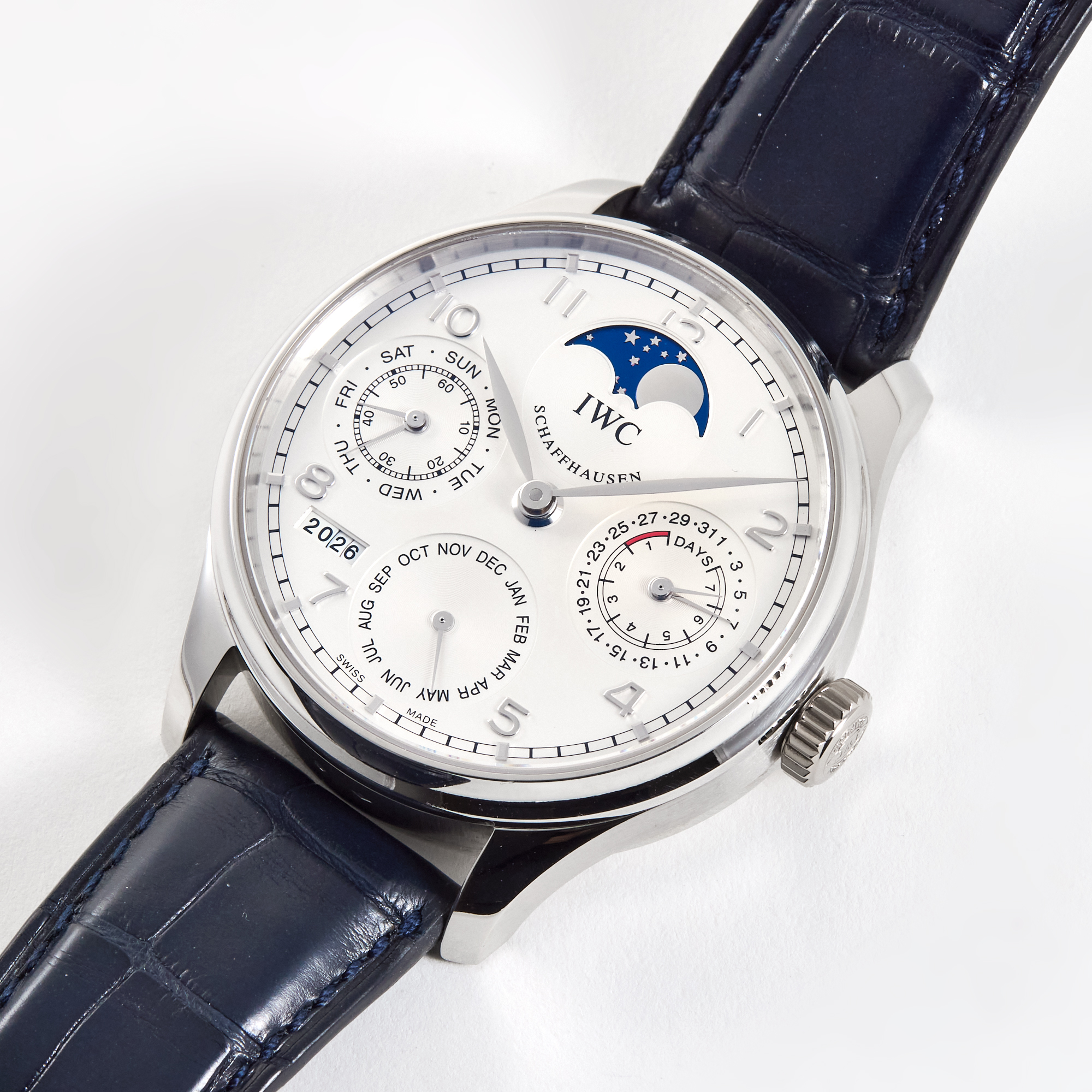 Portugieser Perpetual Calendar Platinum Silver Dial 44mm Product Image 1