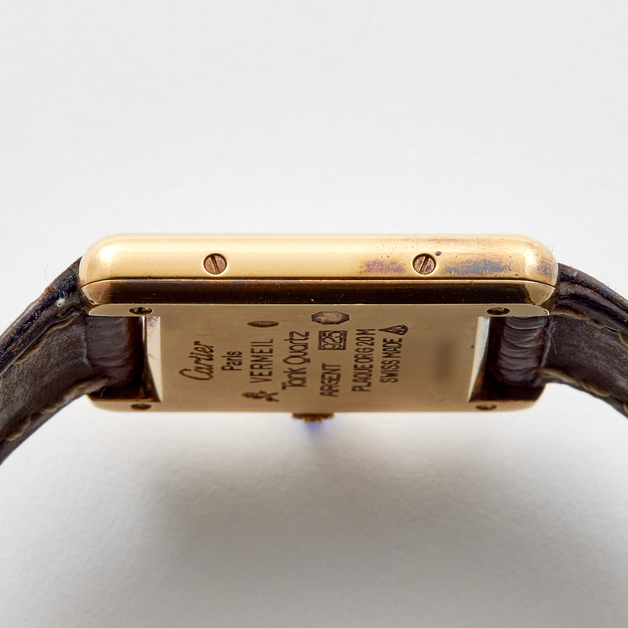 Vintage Tank Gold Plated White Dial 21mm Product Image 6