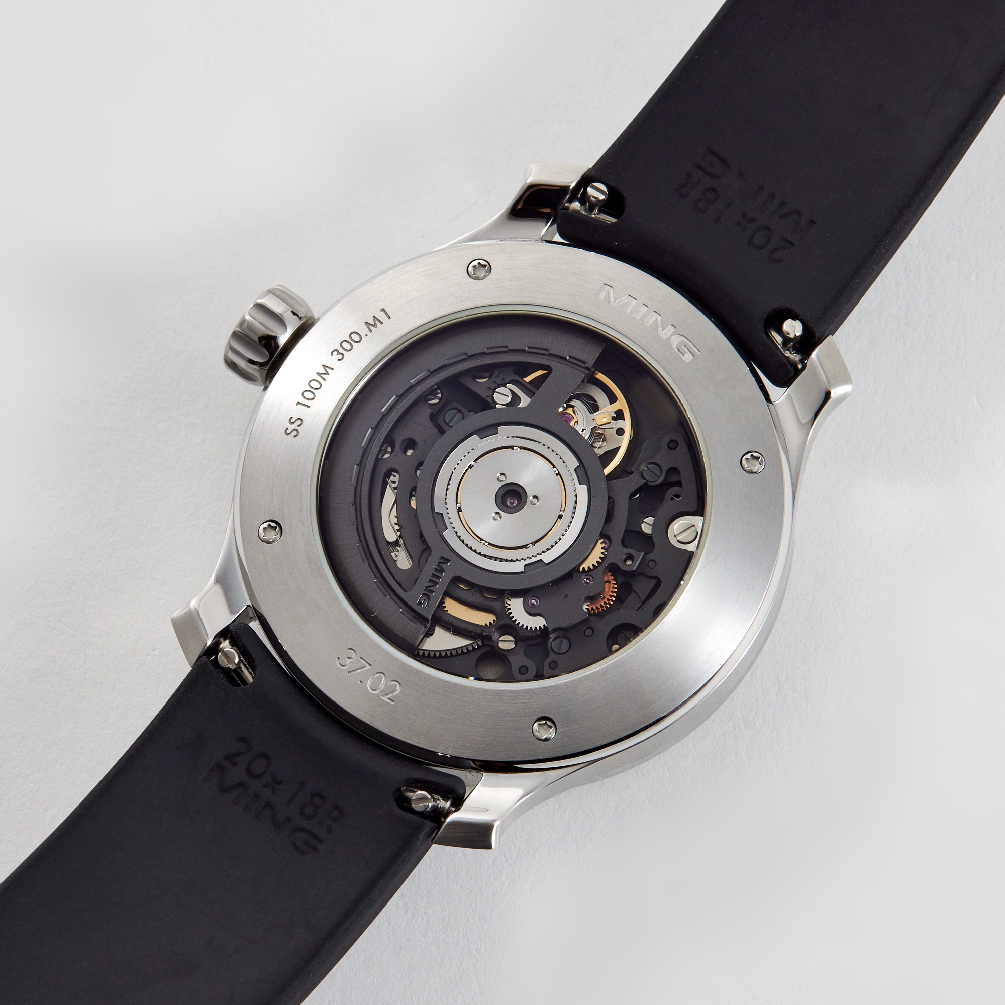 37.02 Minimalist Steel Black Dial 38mm Product Image 6