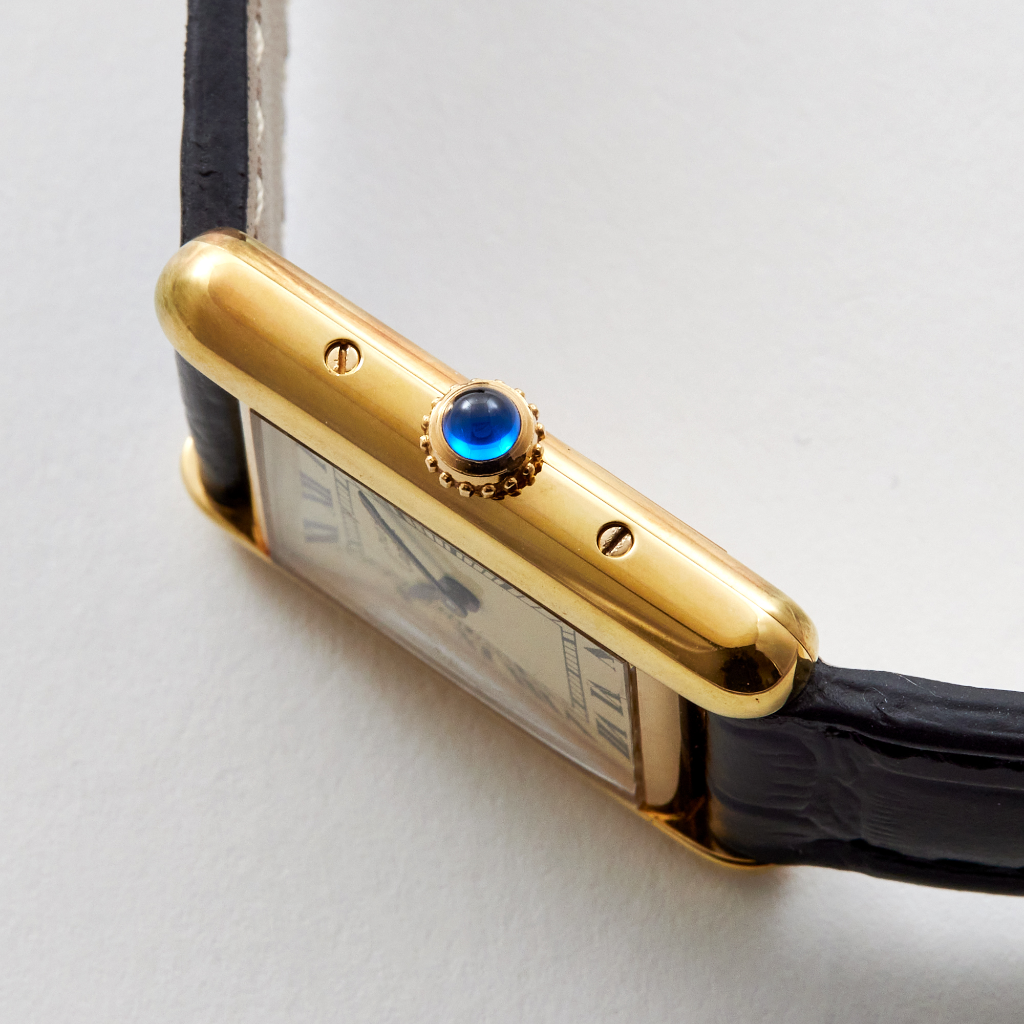 Vintage Tank Gold Plated White Dial 20mm Product Image 3