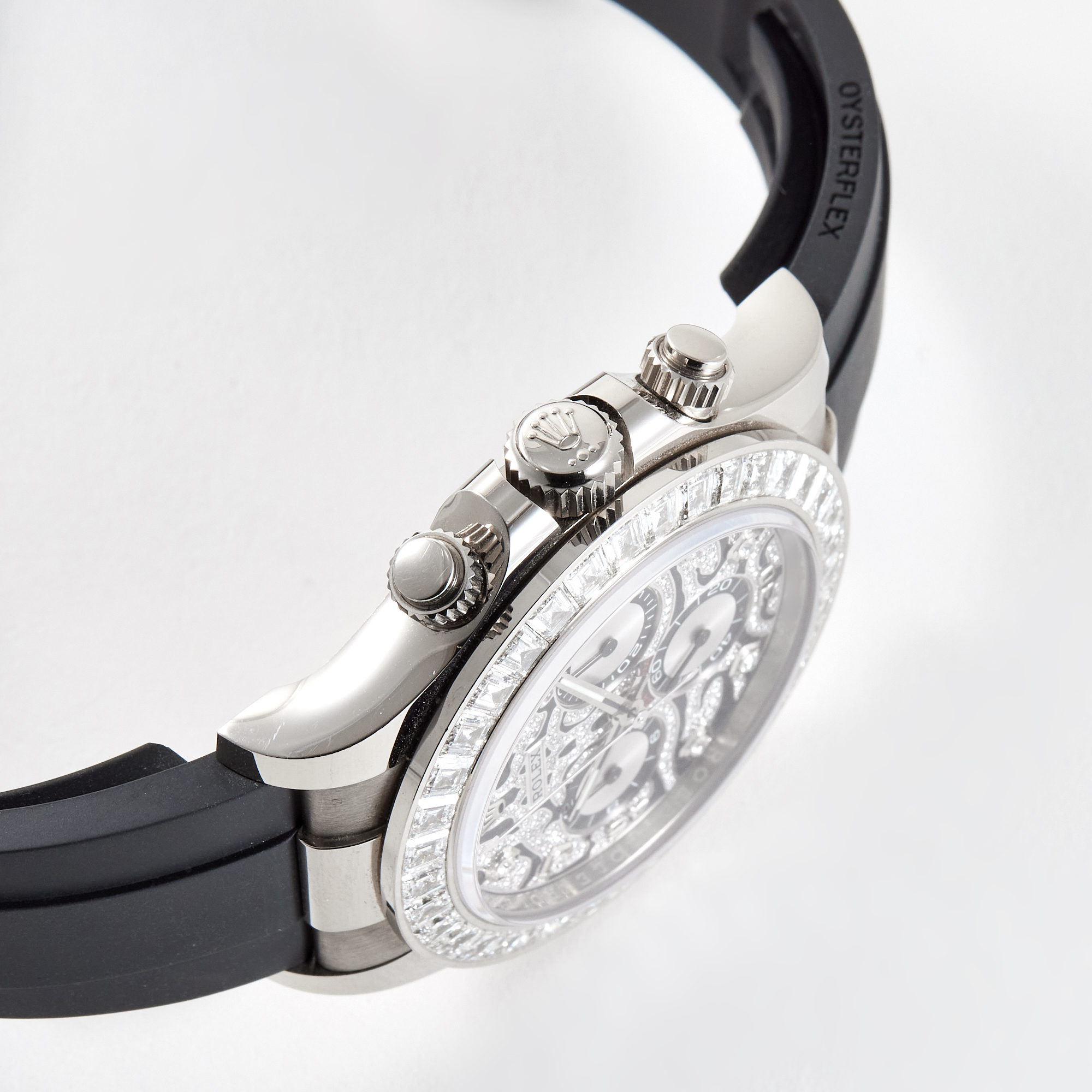 Daytona "Eye of the Tiger" White Gold Pave Dial 40mm Product Image 4