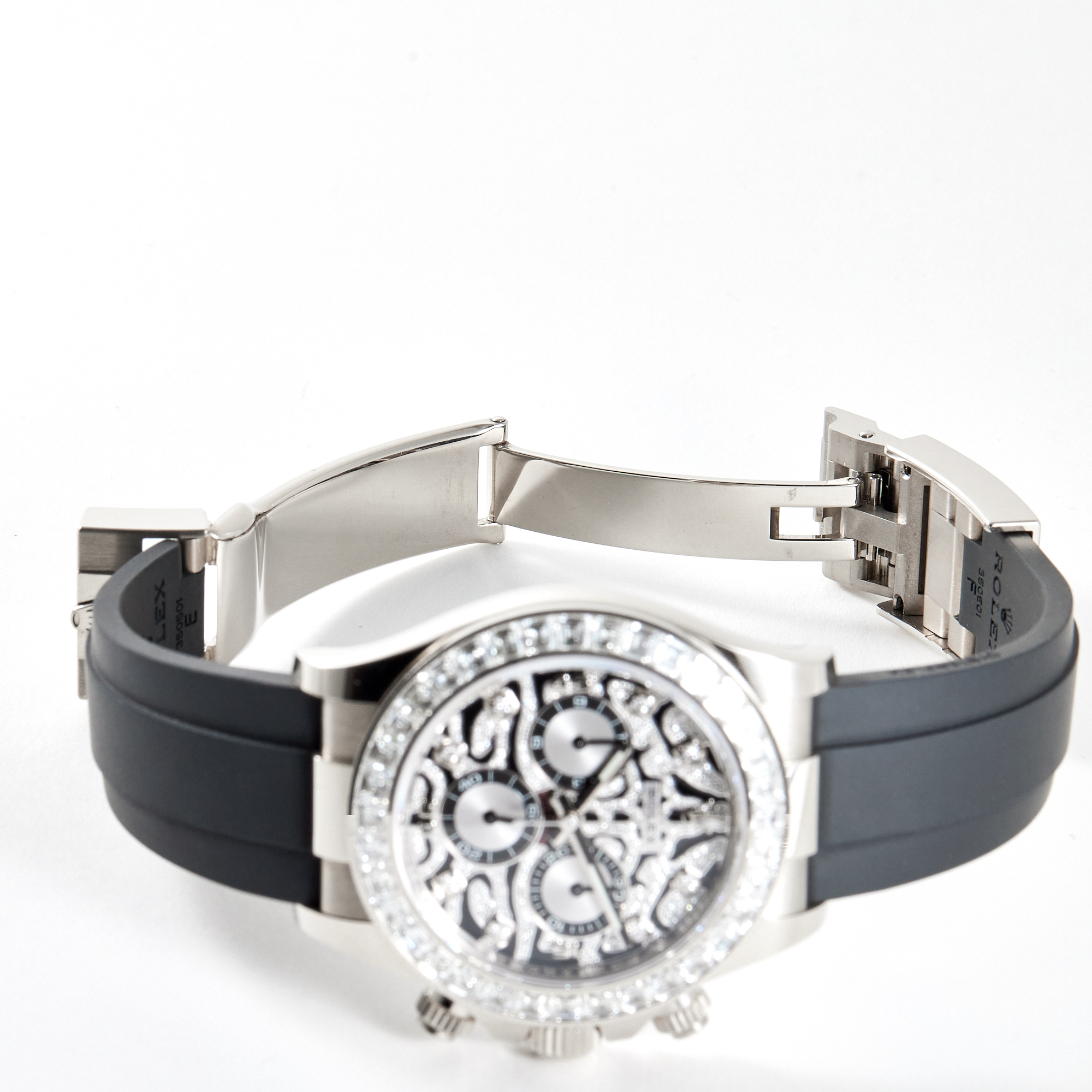Daytona "Eye of the Tiger" White Gold Pave Dial 40mm Product Image 9