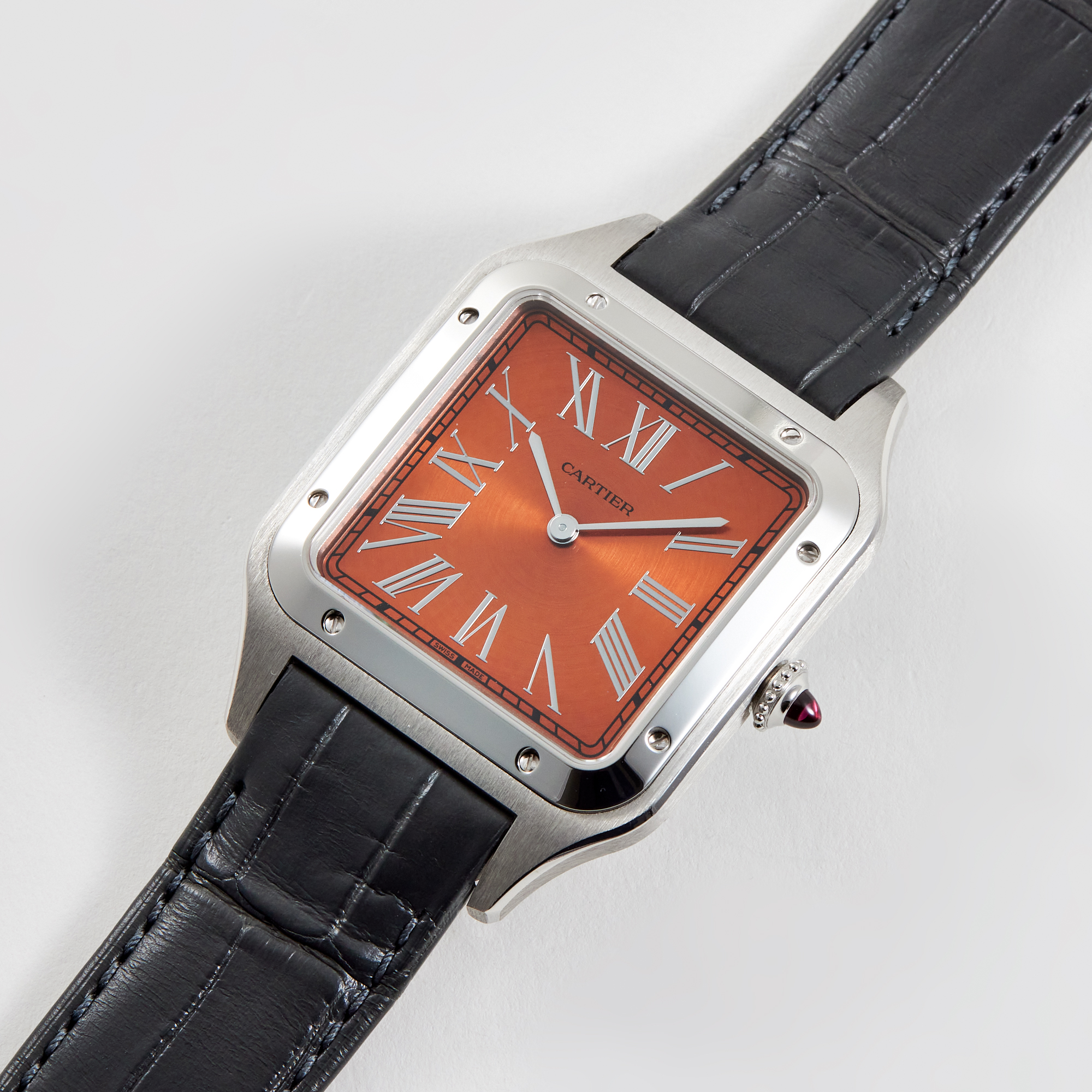 Santos-Dumont Platinum Brown Dial 34mm Product Image 1