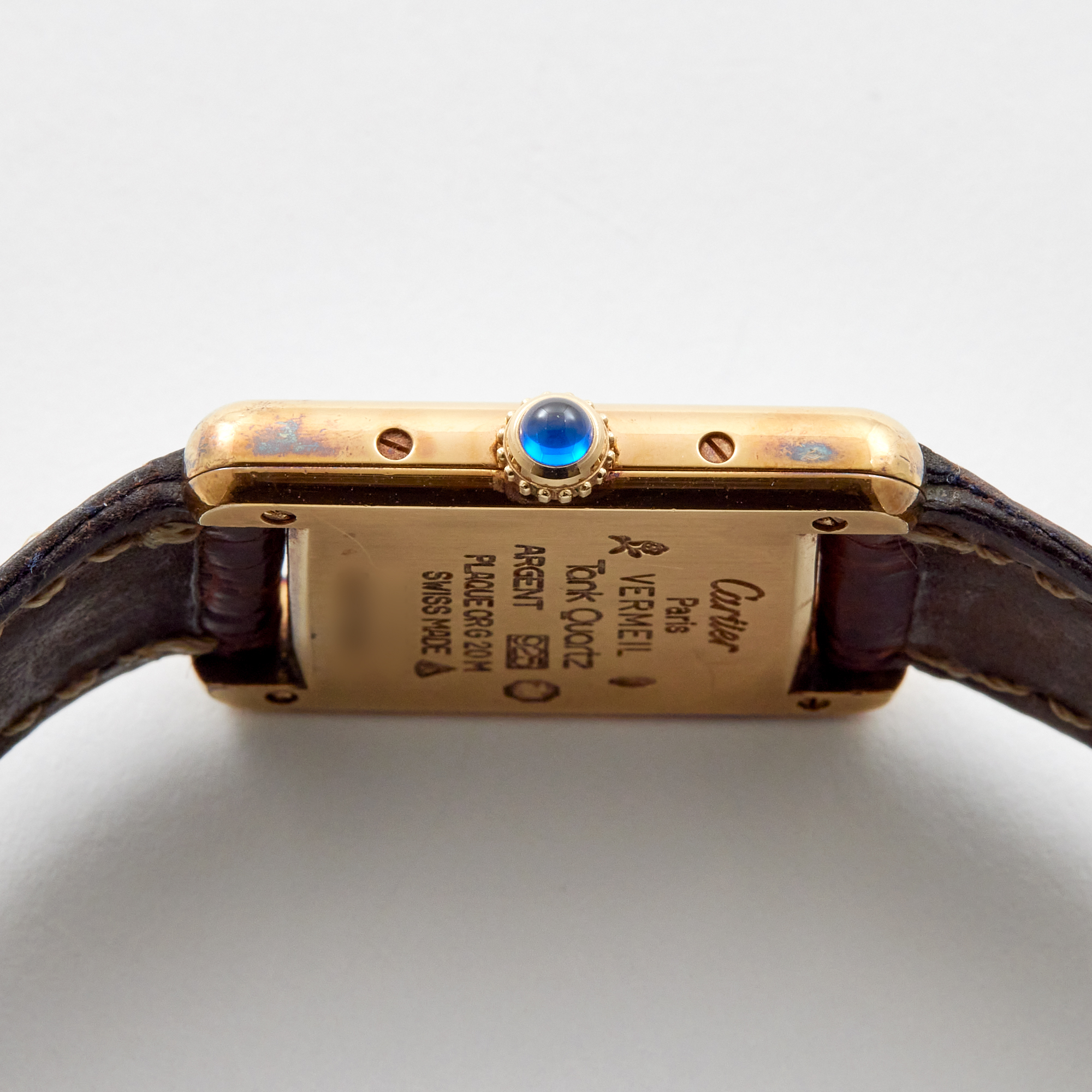 Vintage Tank Gold Plated White Dial 21mm Product Image 5