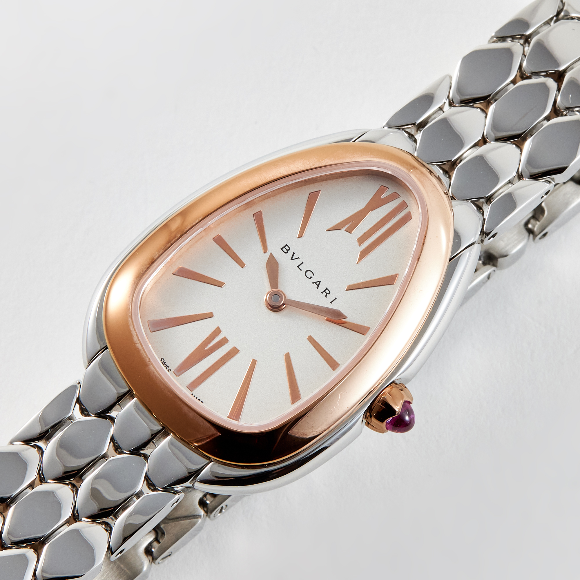 Serpenti Seduttori Rose Gold & Steel White Dial 33mm Product Image 1