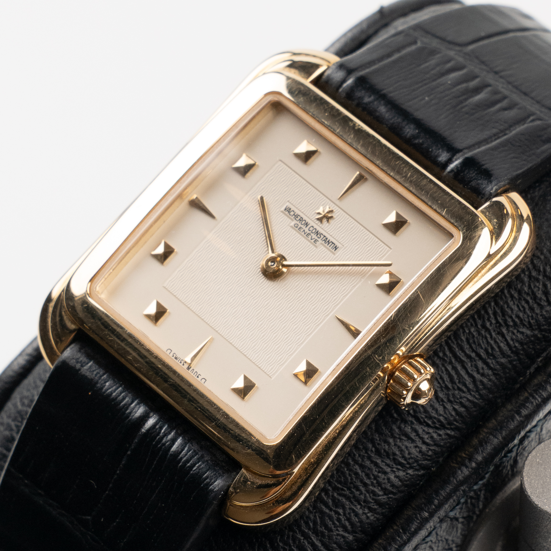 Vintage Toledo Yellow Gold Silver Dial 28mm Product Image 1