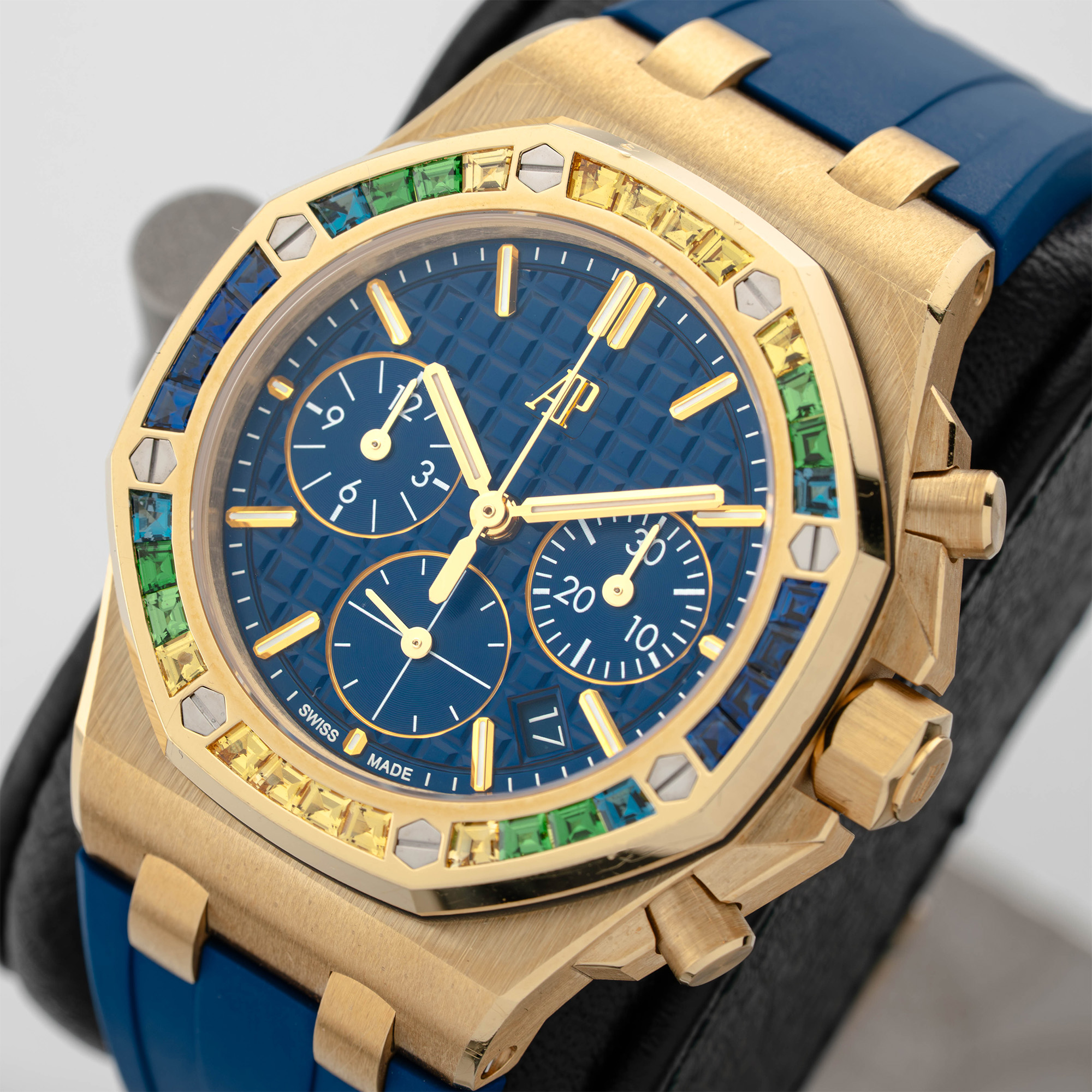 Royal Oak Offshore Lady Chronograph Yellow Gold Gem-Set Blue Dial 37mm Product Image 2