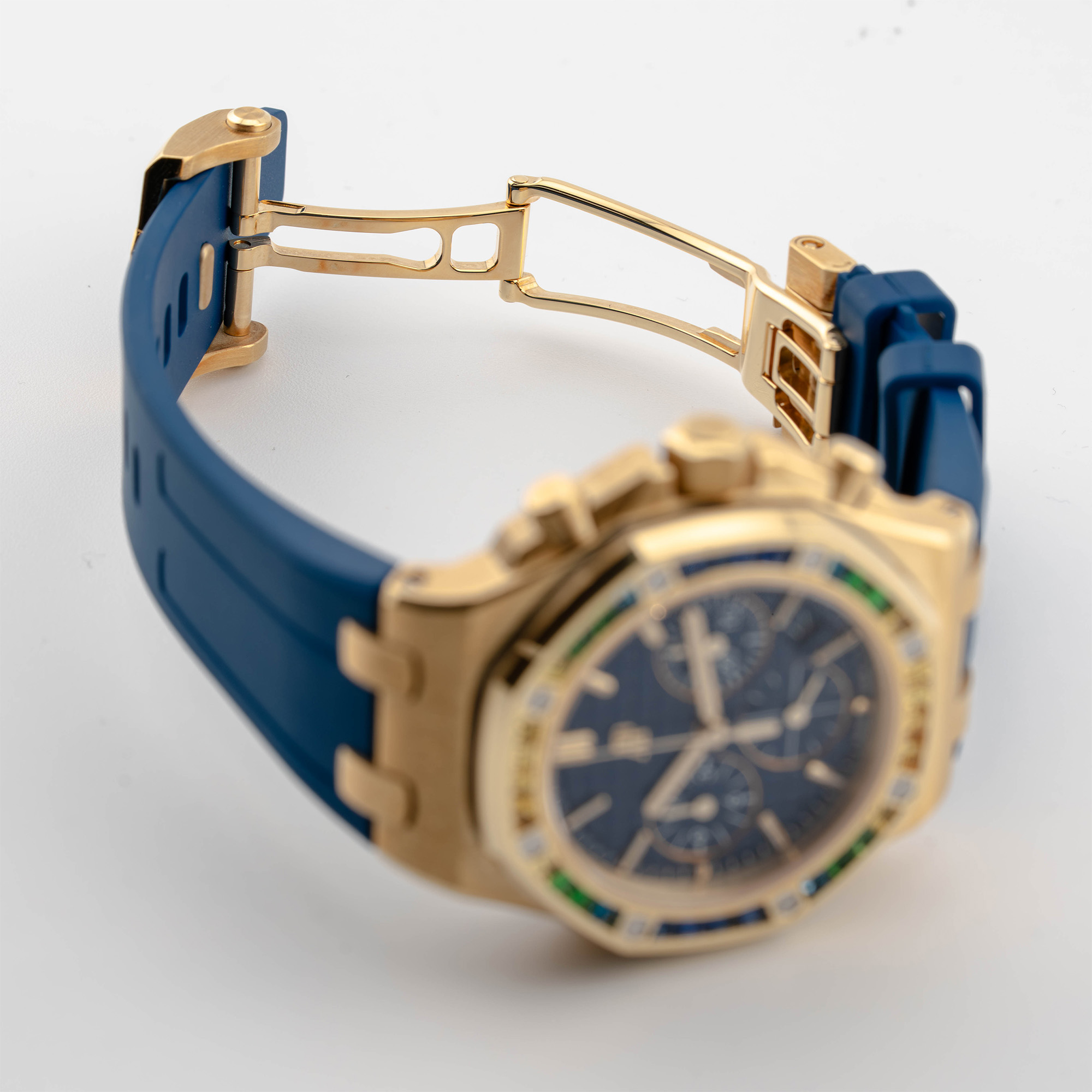 Royal Oak Offshore Lady Chronograph Yellow Gold Gem-Set Blue Dial 37mm Product Image 10
