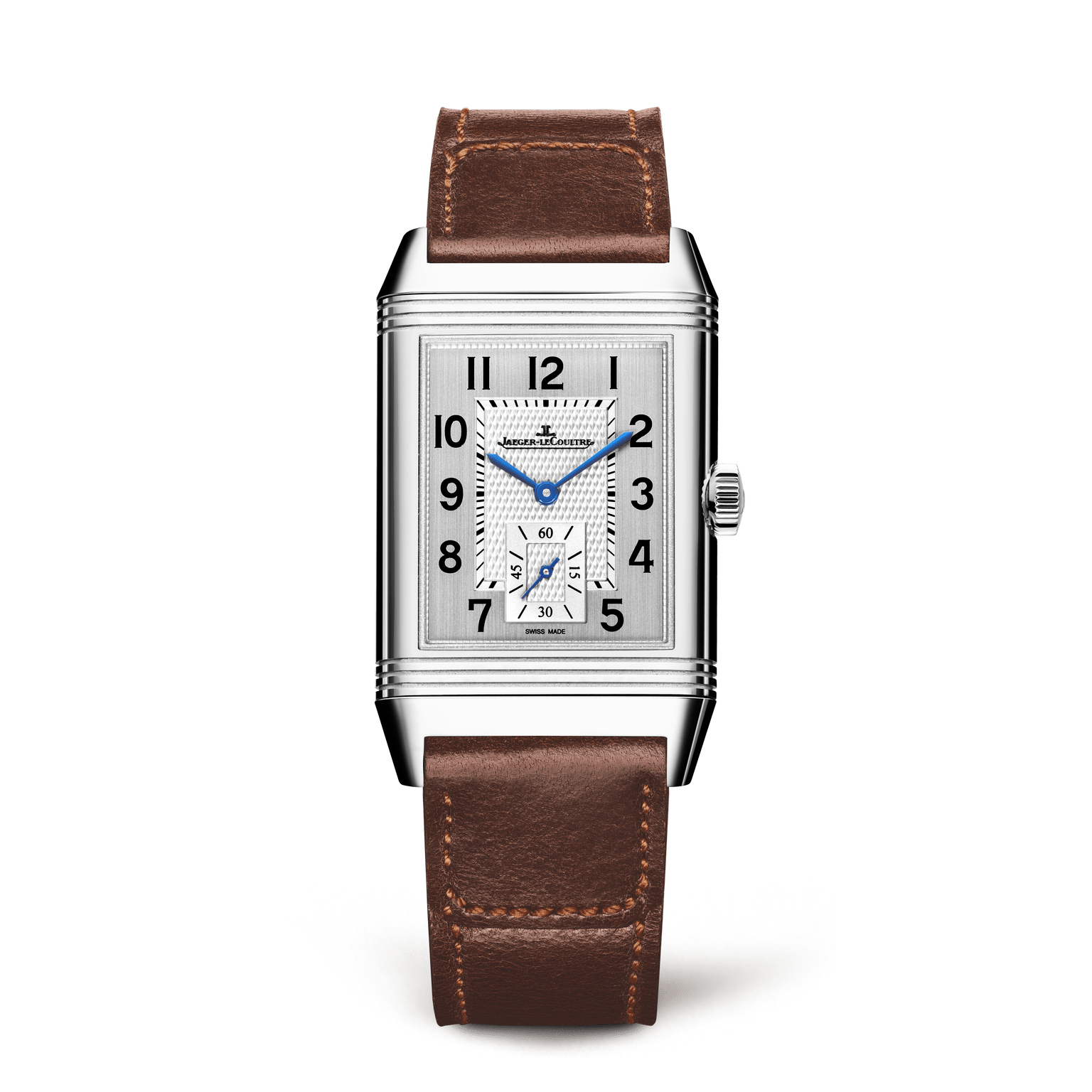 Reverso Classic Large Monoface Small Seconds Steel White Dial 27mm Product Image