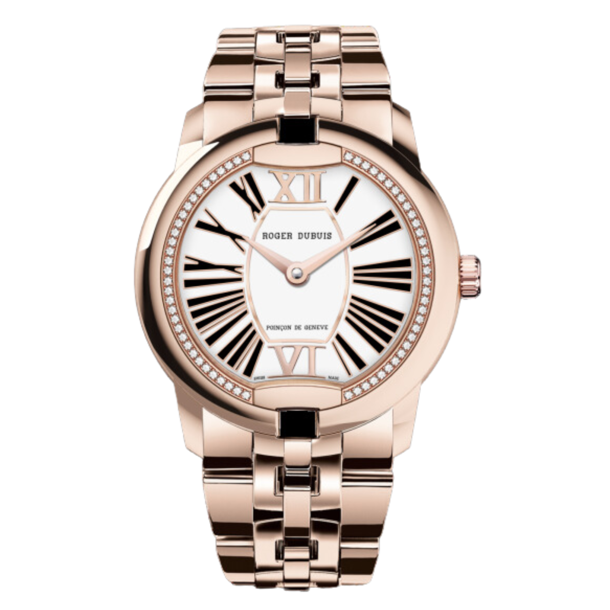 Roger Dubuis Excalibur Rose Gold Diamond White Dial RDDBEX0381