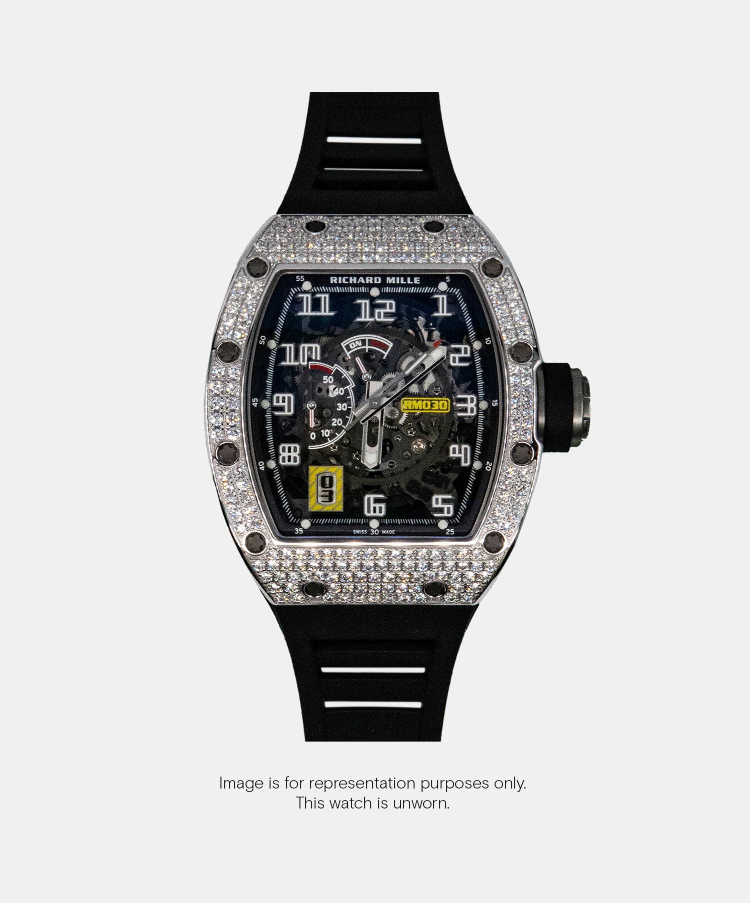 Richard Mille RM030 WG DDS RM030 Gem Set 50mm RM030 WG DDS Wristcheck