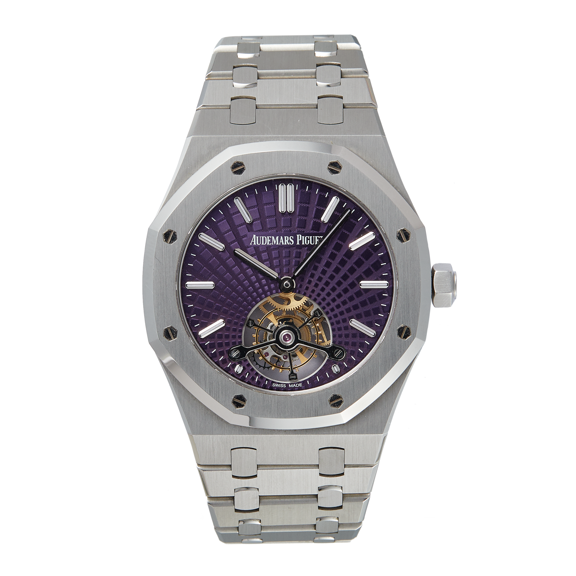 Royal Oak Tourbillon Extra-Thin Steel Purple Dial 41mm Product Image
