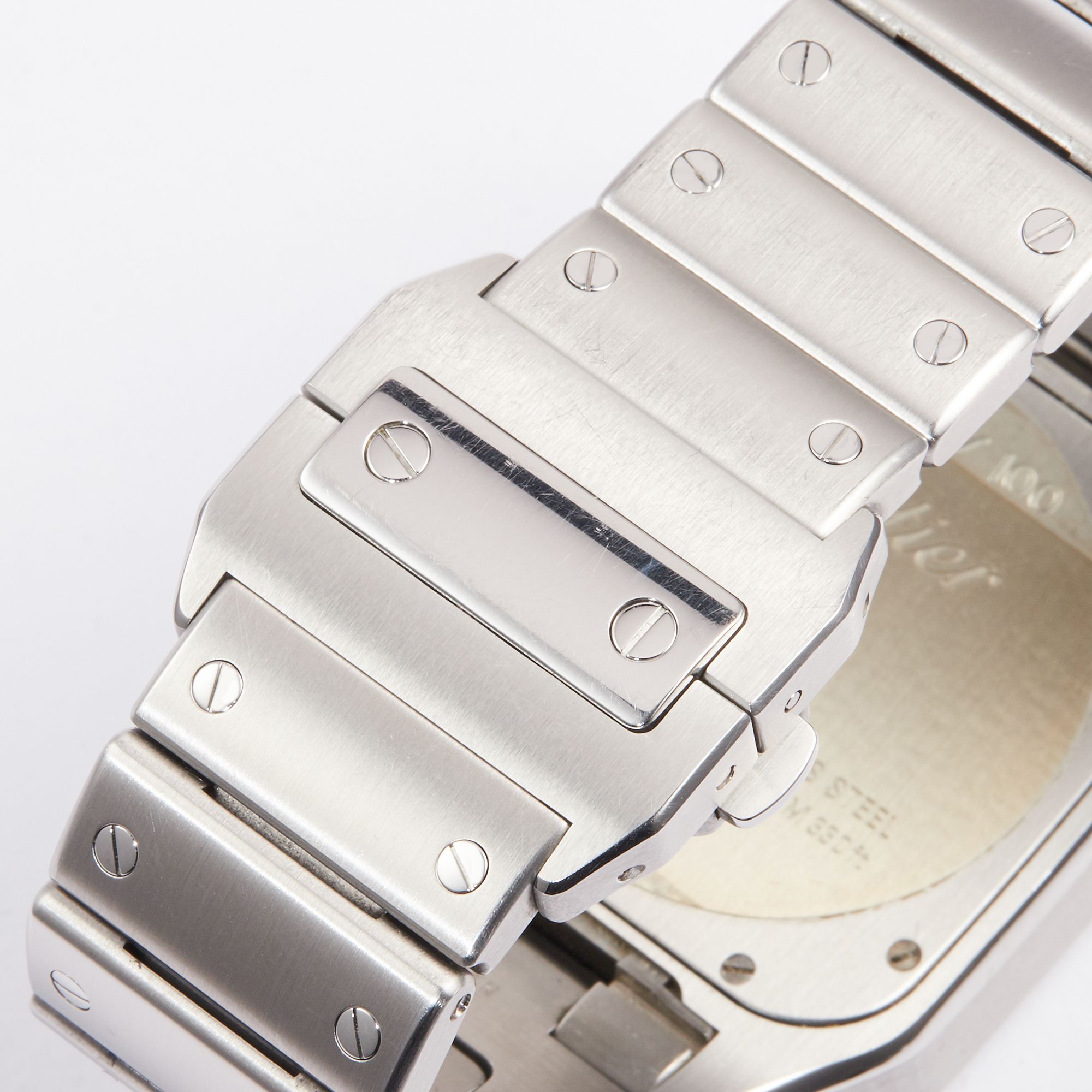 Santos 100 Steel White Dial 39mm Product Image 11