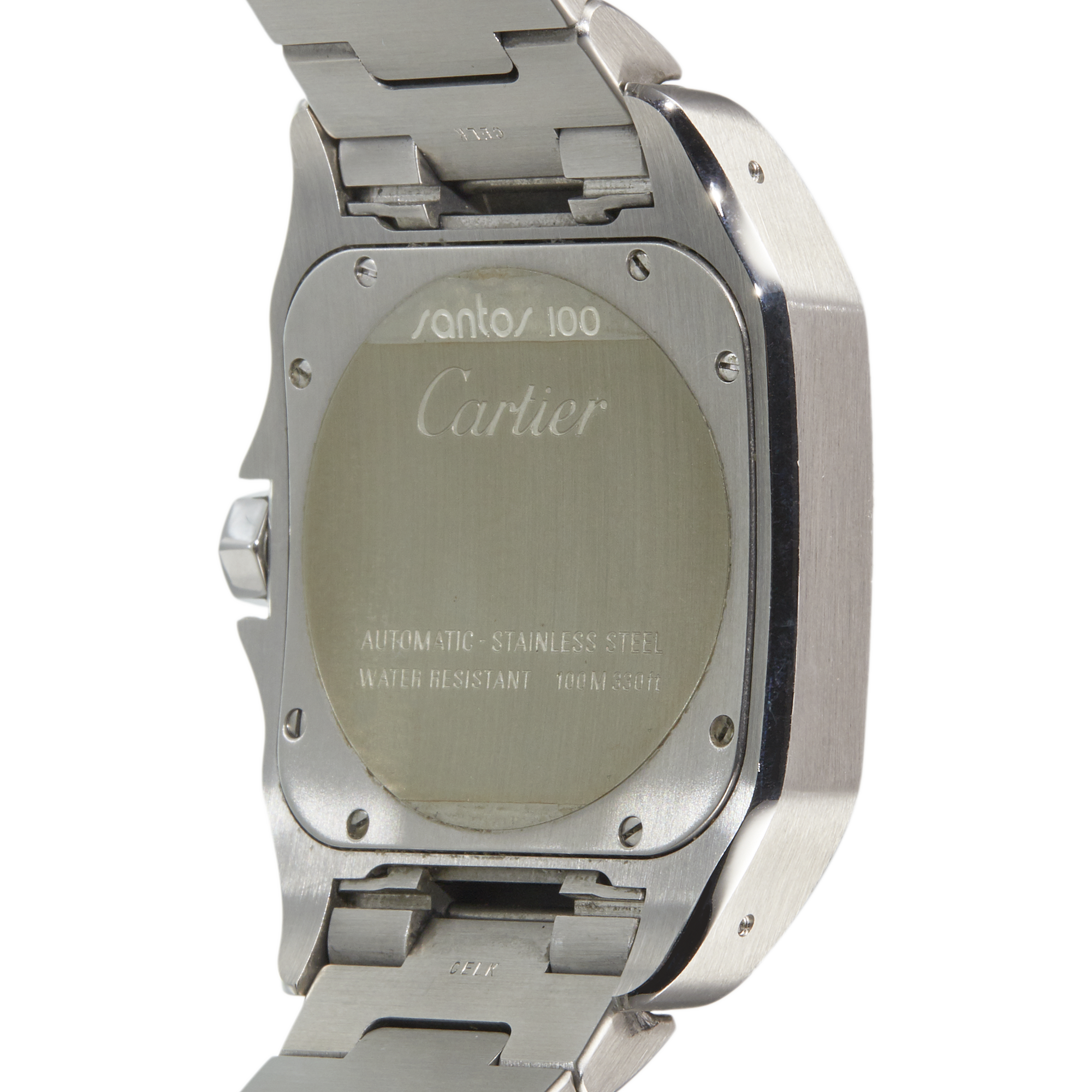 Santos 100 Steel White Dial 39mm Product Image 4