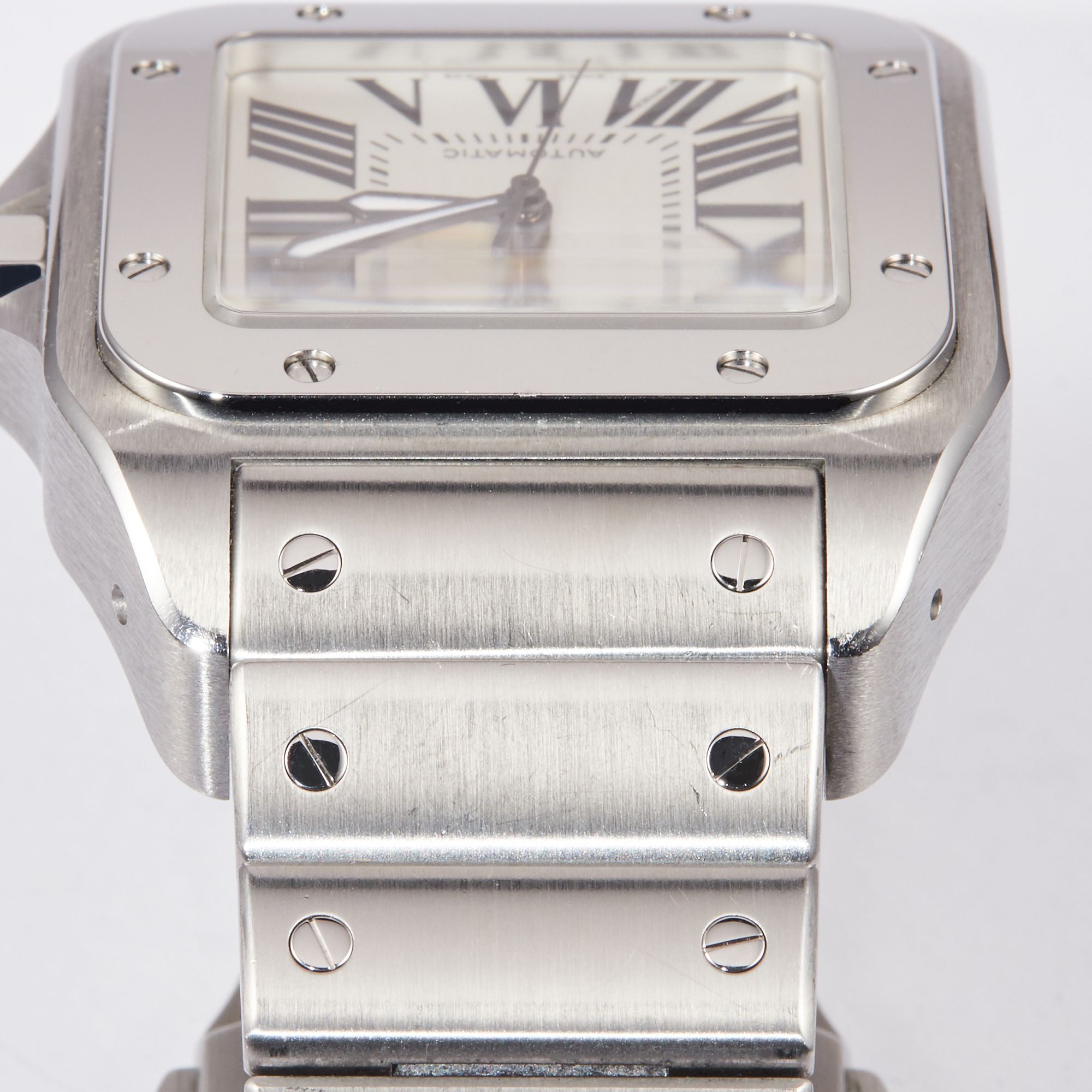 Santos 100 Steel White Dial 39mm Product Image 9