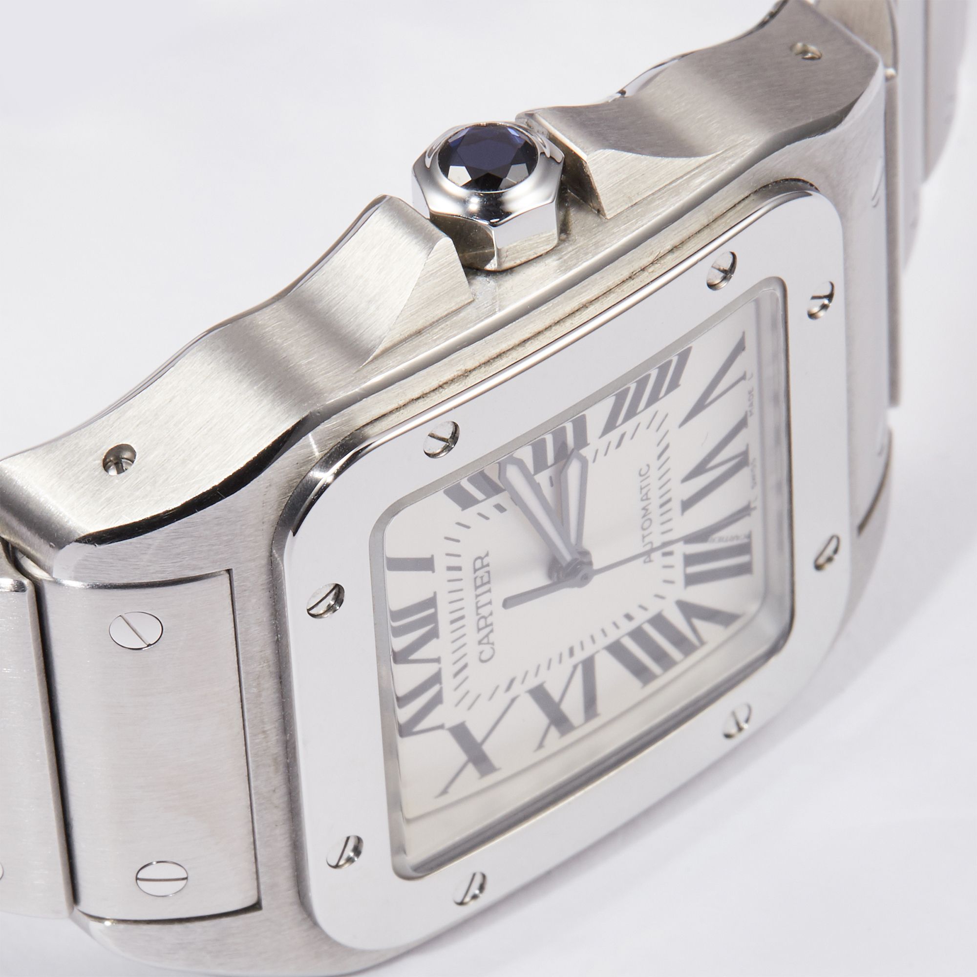 Santos 100 Steel White Dial 39mm Product Image 10
