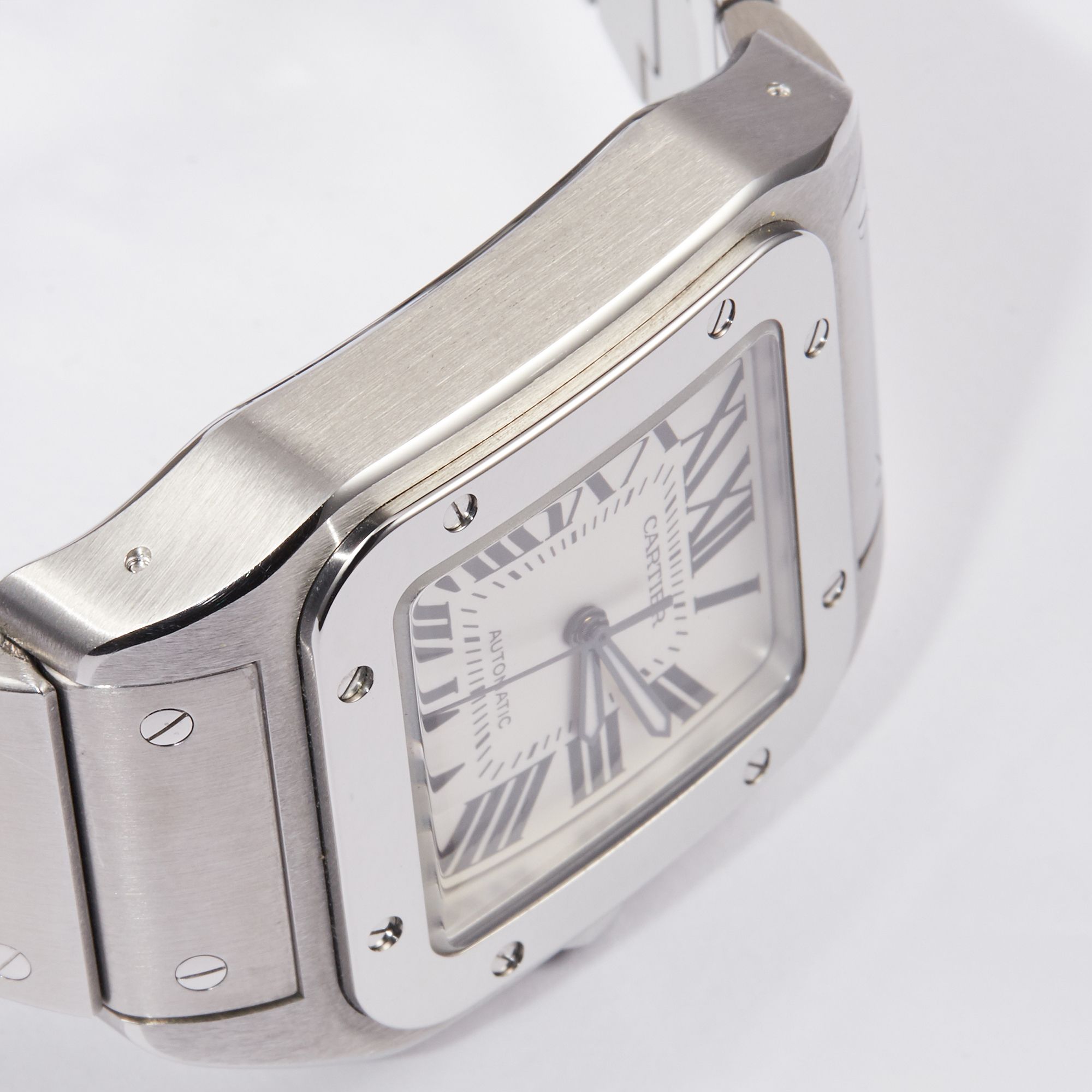 Santos 100 Steel White Dial 39mm Product Image 13