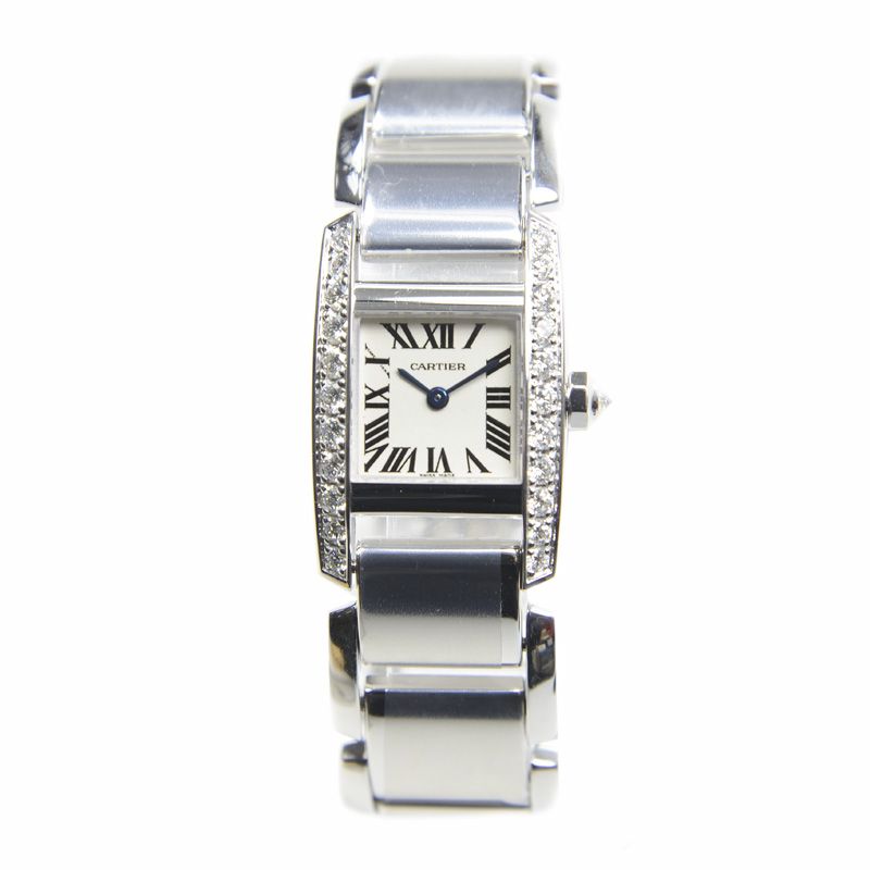Tank White Gold Diamond White Dial 20mm Product Image