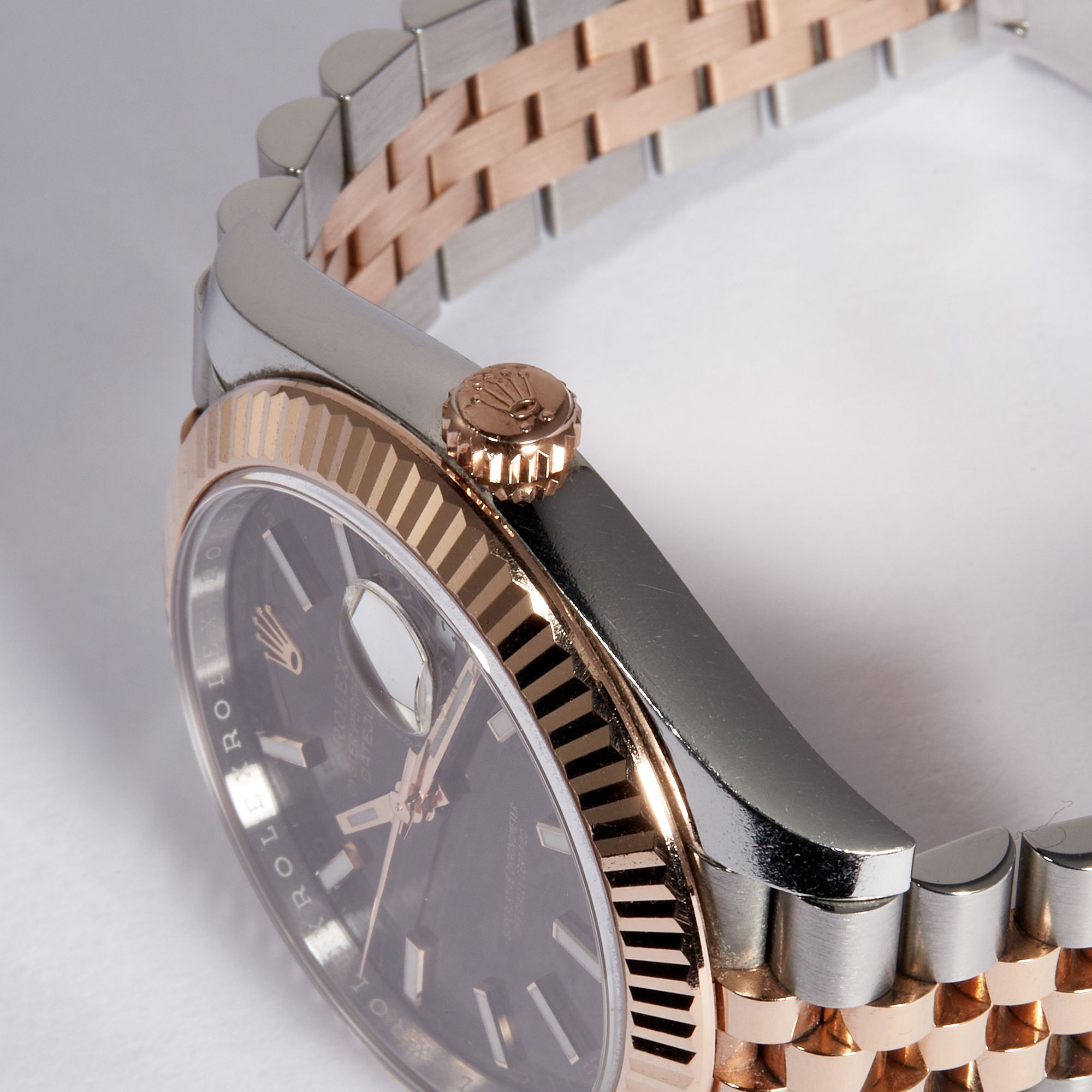 Rolex Datejust 41 Rose Gold Stainless Steel Chocolate Dial