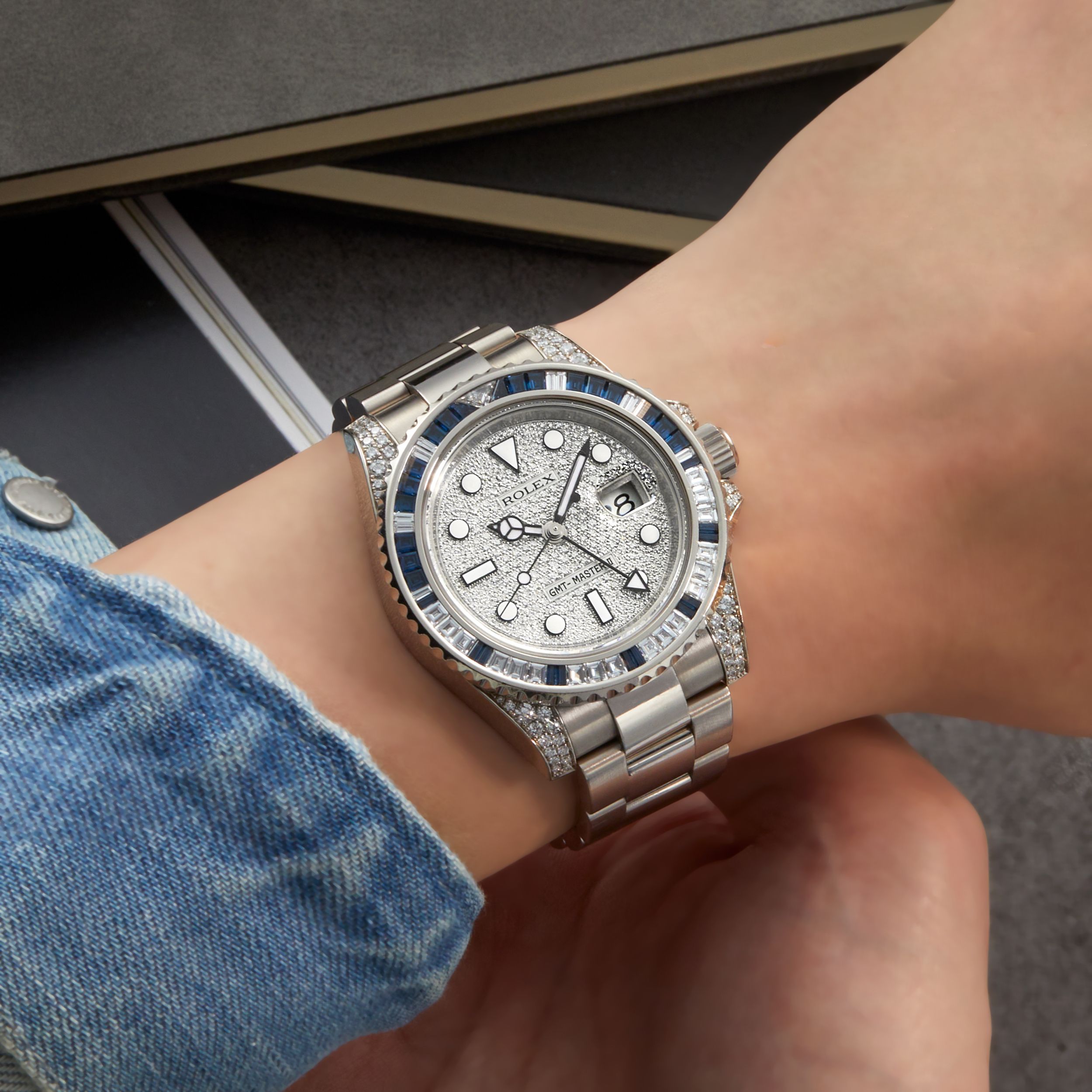 GMT-Master II White Gold Diamond Pave Dial 40mm Product Image