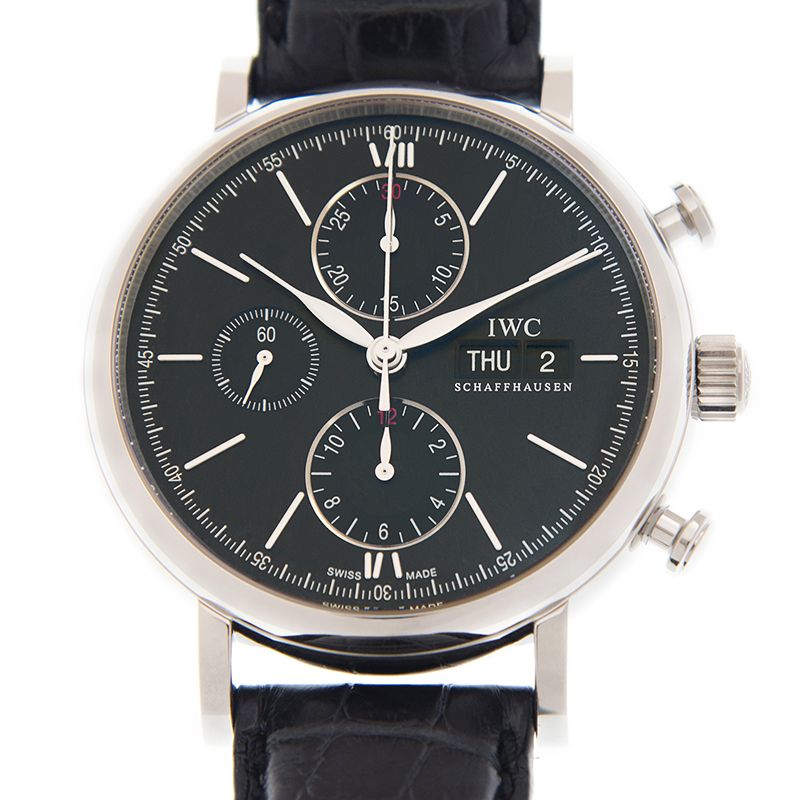 Portofino Steel Chronograph Black Dial 42mm Product Image