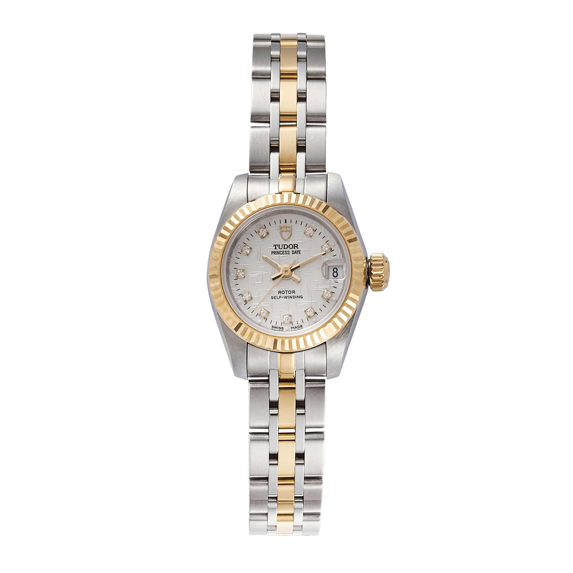 Princess Date Yellow Yellow Gold & Steel Silver Dial 22mm Product Image