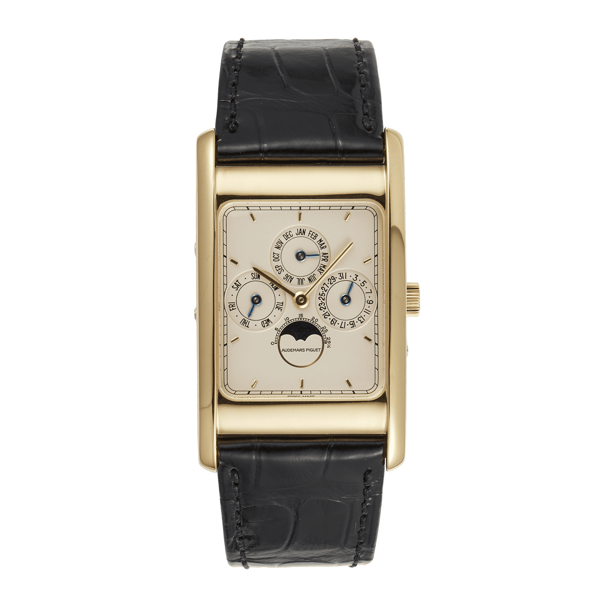 Edward Piguet Perpetual Calendar Yellow Gold Silver Dial 35mm Product Image