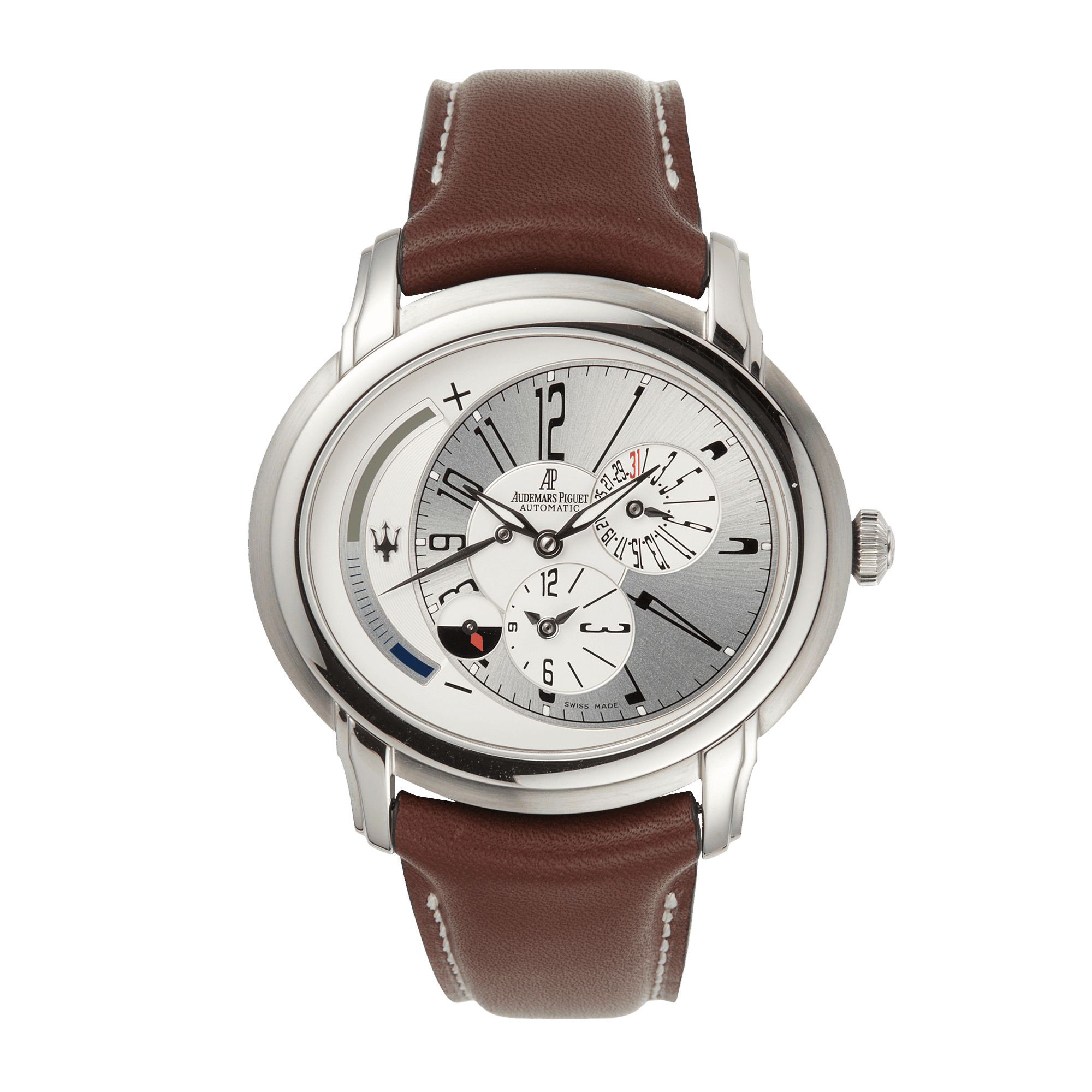Millenary Dual Time Maserati Limited Edition Steel Silver Dial 42mm Product Image