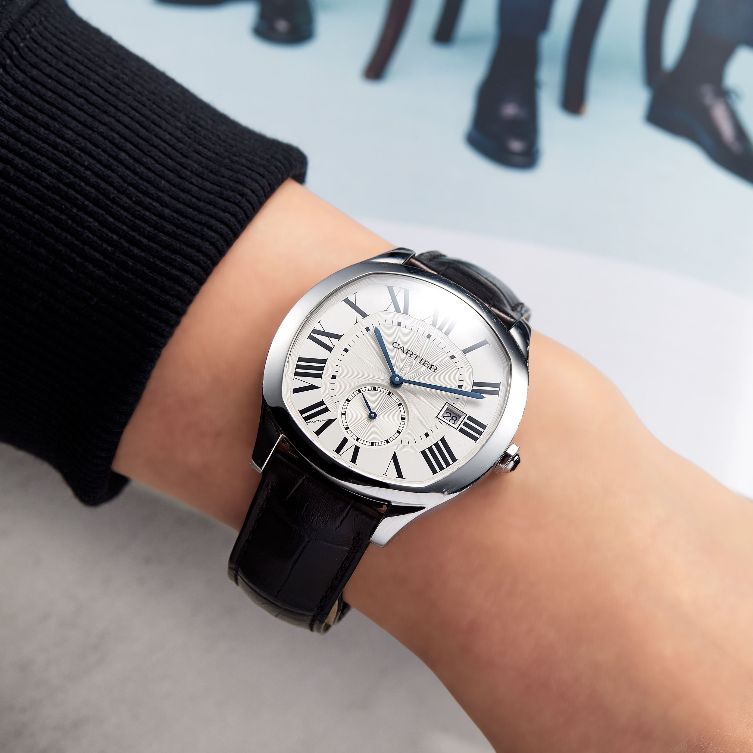 Drive de Cartier Steel Silver Dial 41mm Product Image