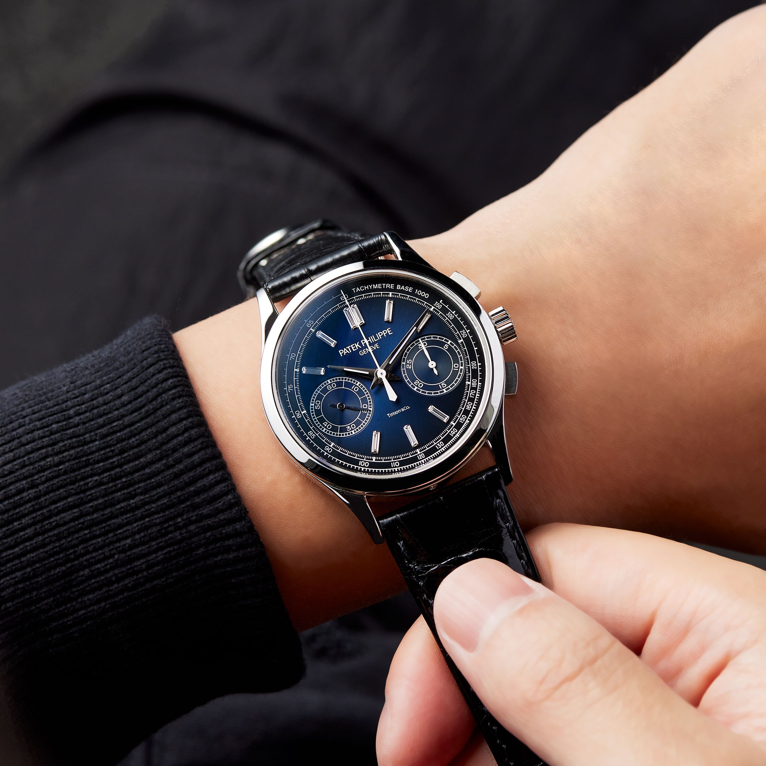 Complications Chronograph Platinum Blue Dial "Tiffany & Co." 39mm Product Image