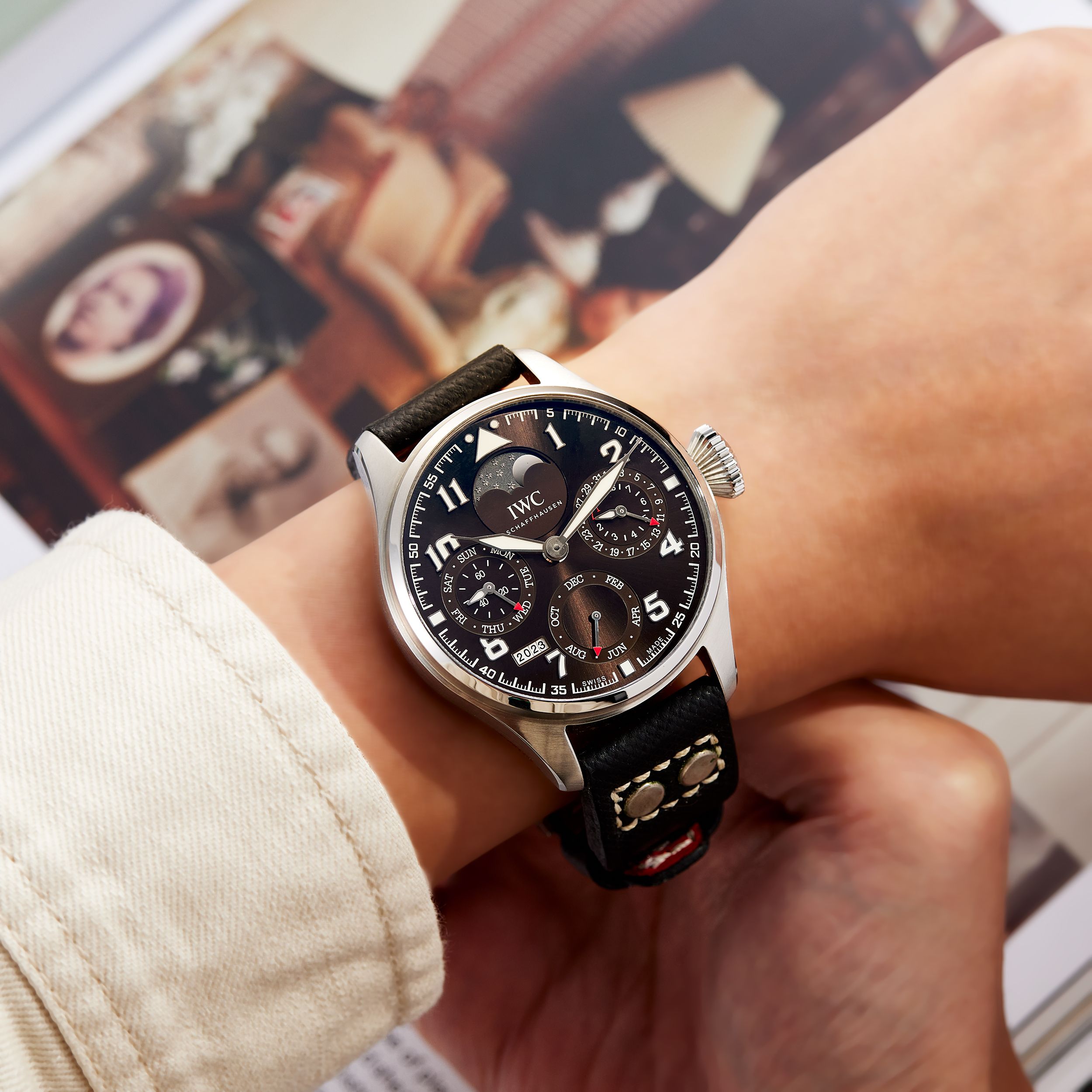 Big Pilot's Watch Perpetual Calendar Edition "Antione De Saint Exupéry" Steel Brown Dial 46mm Product Image 17
