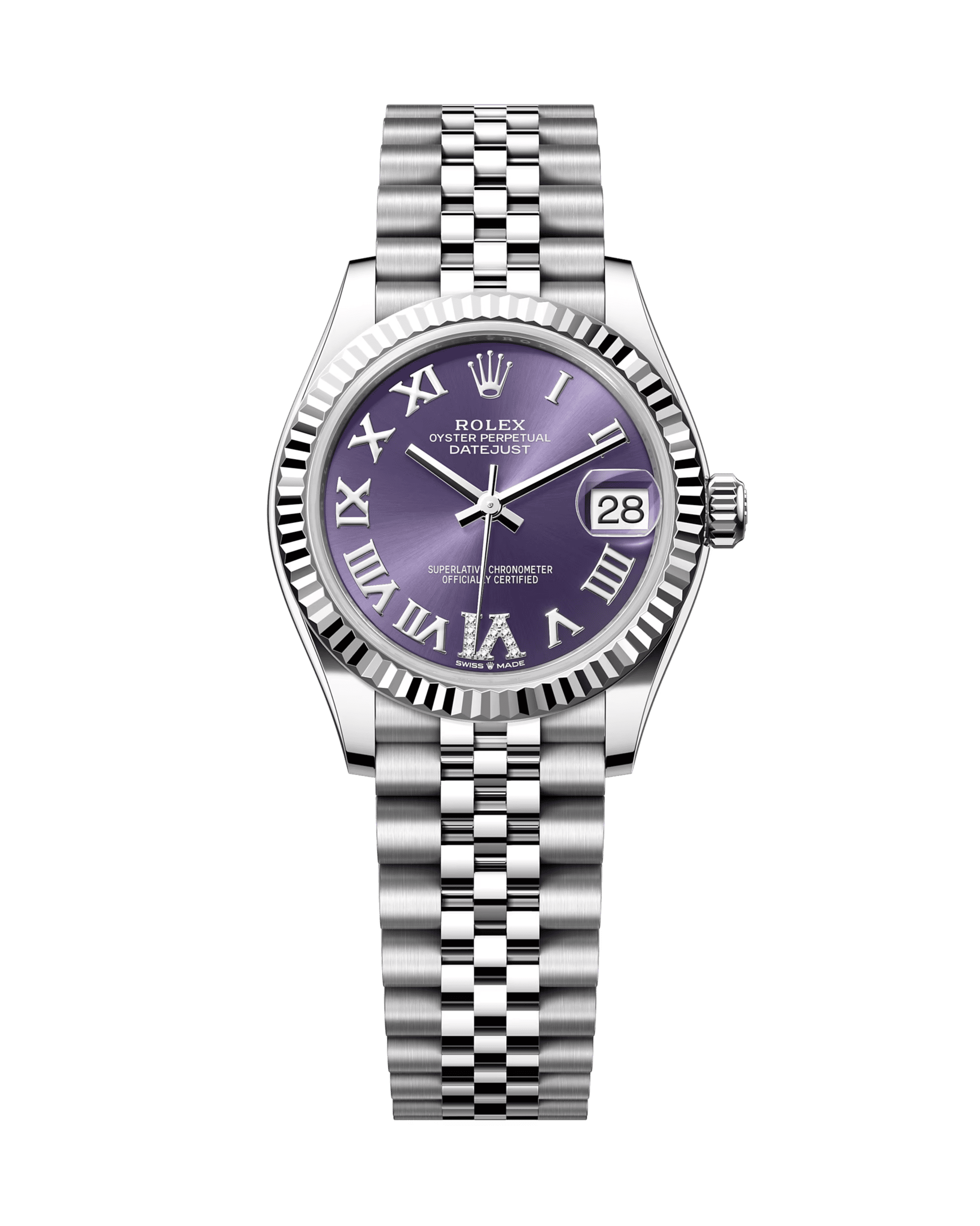 Rolex Datejust Steel Jubilee Purple Dial 31mm 278274-0026