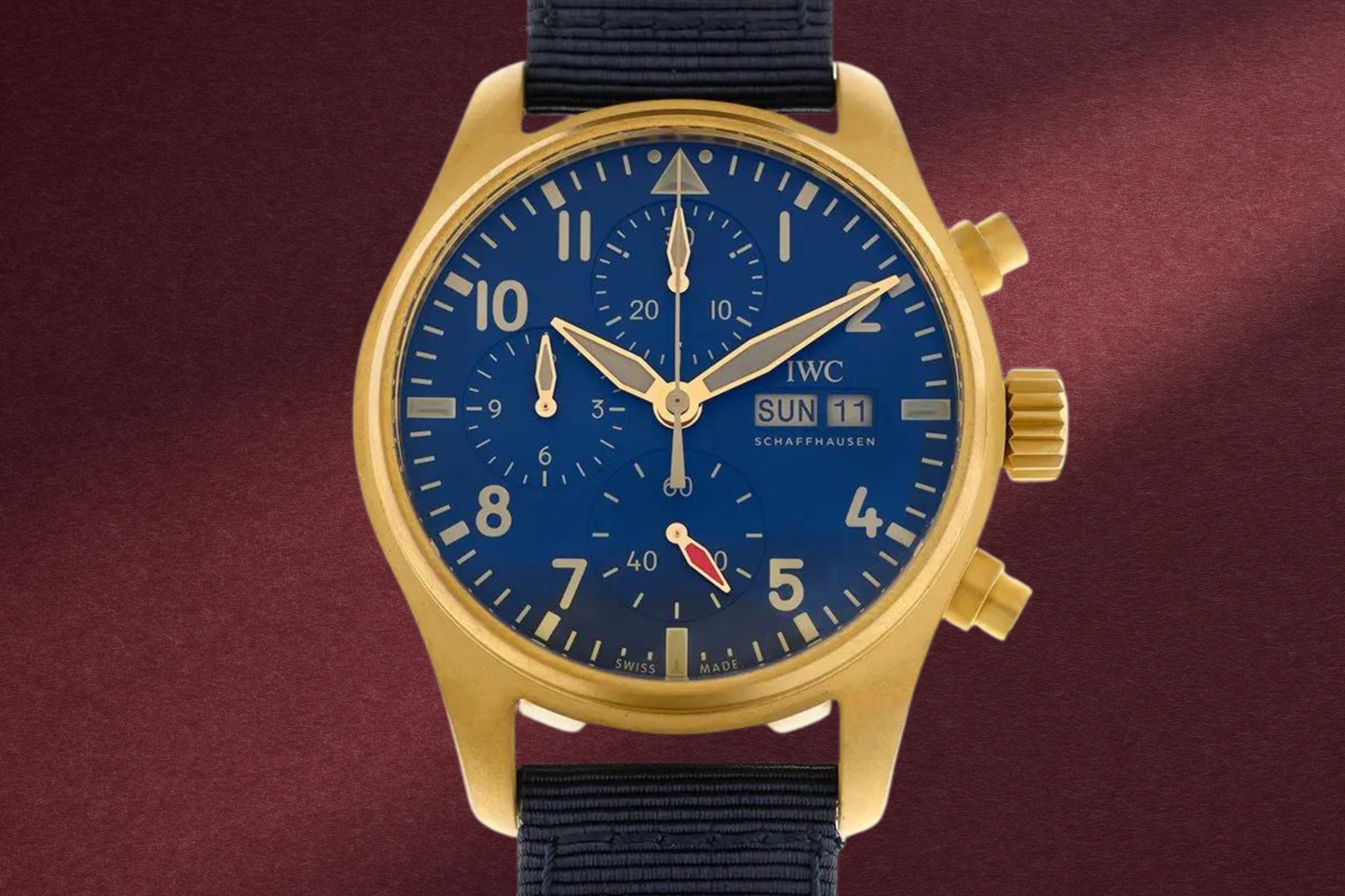 IWC Pilot's Watch Chronograph 41 Bronze Blue Dial