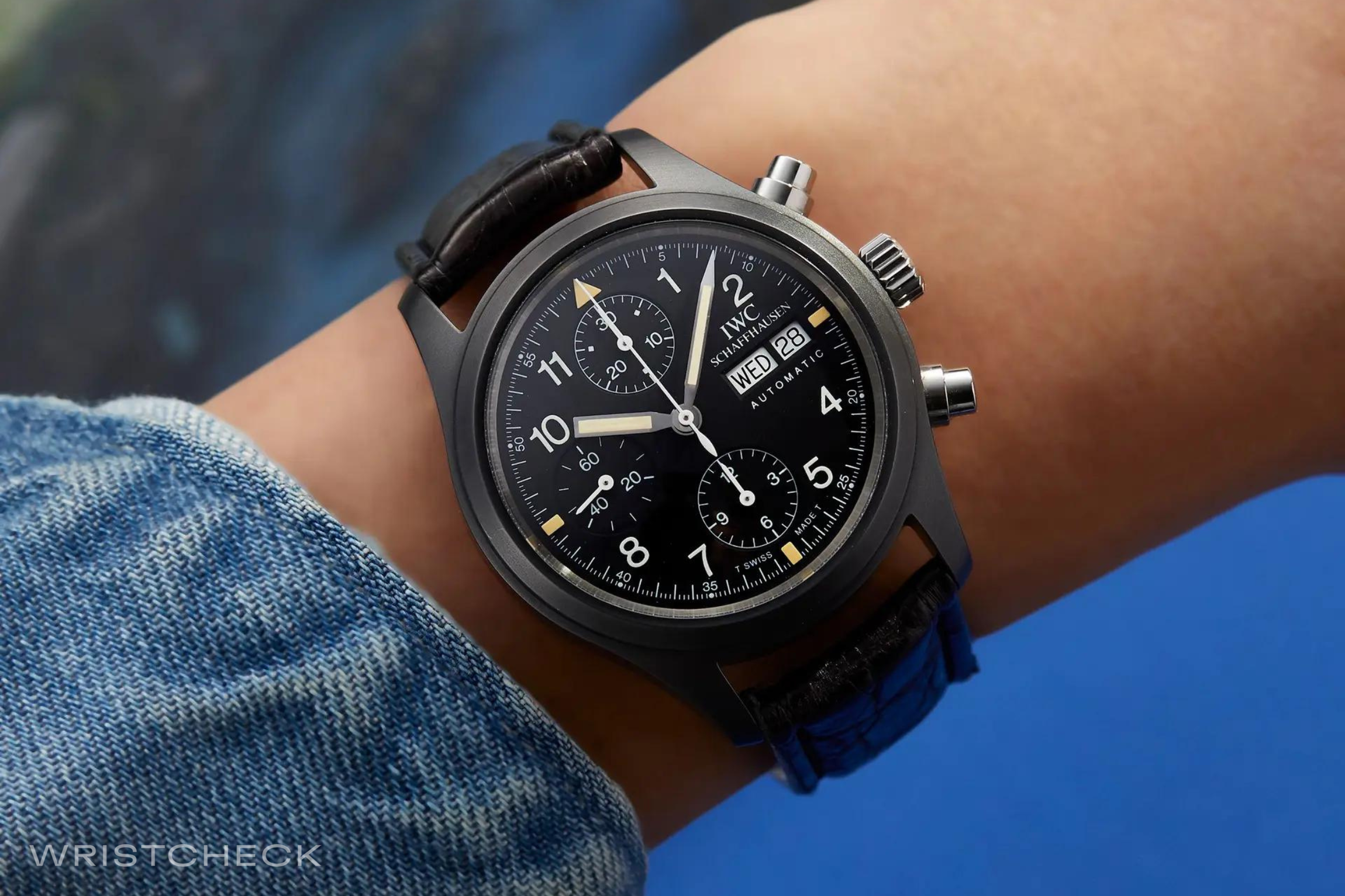 IWC Pilot Flieger Chronograph Ceramic Black Dial