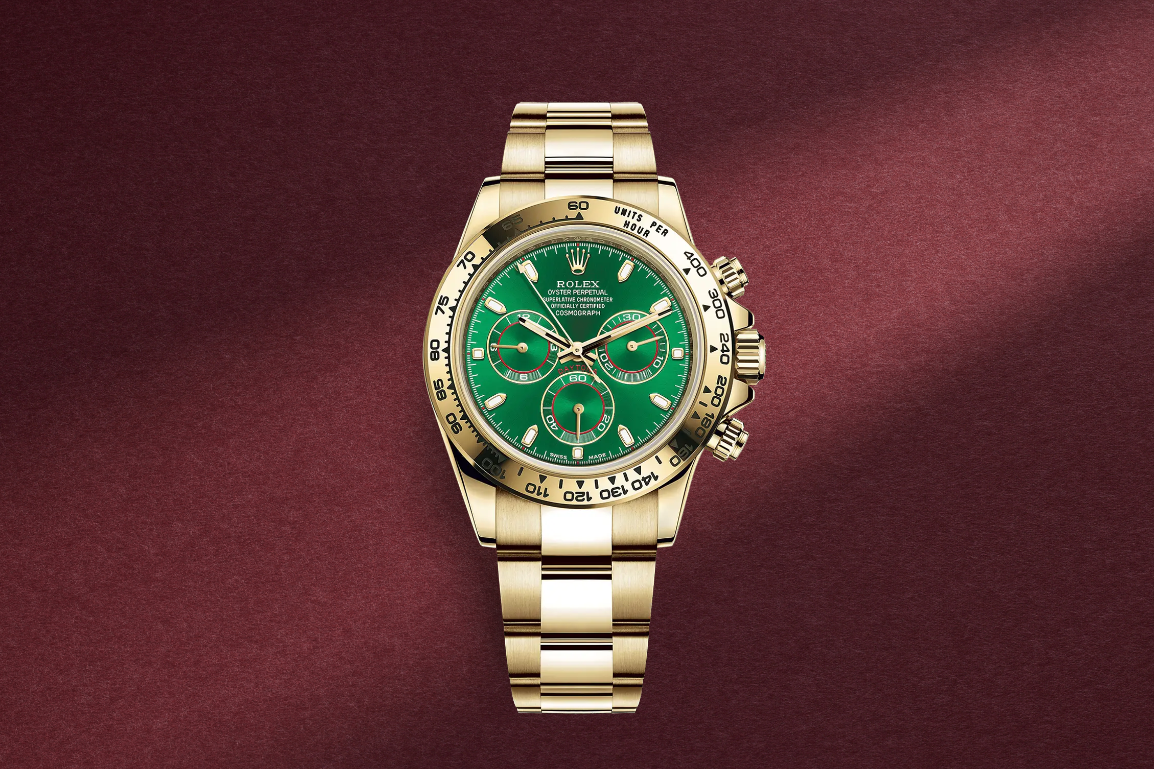 Rolex Daytona Yellow Gold Green Dial "John Mayer" Ref. 116508-0013