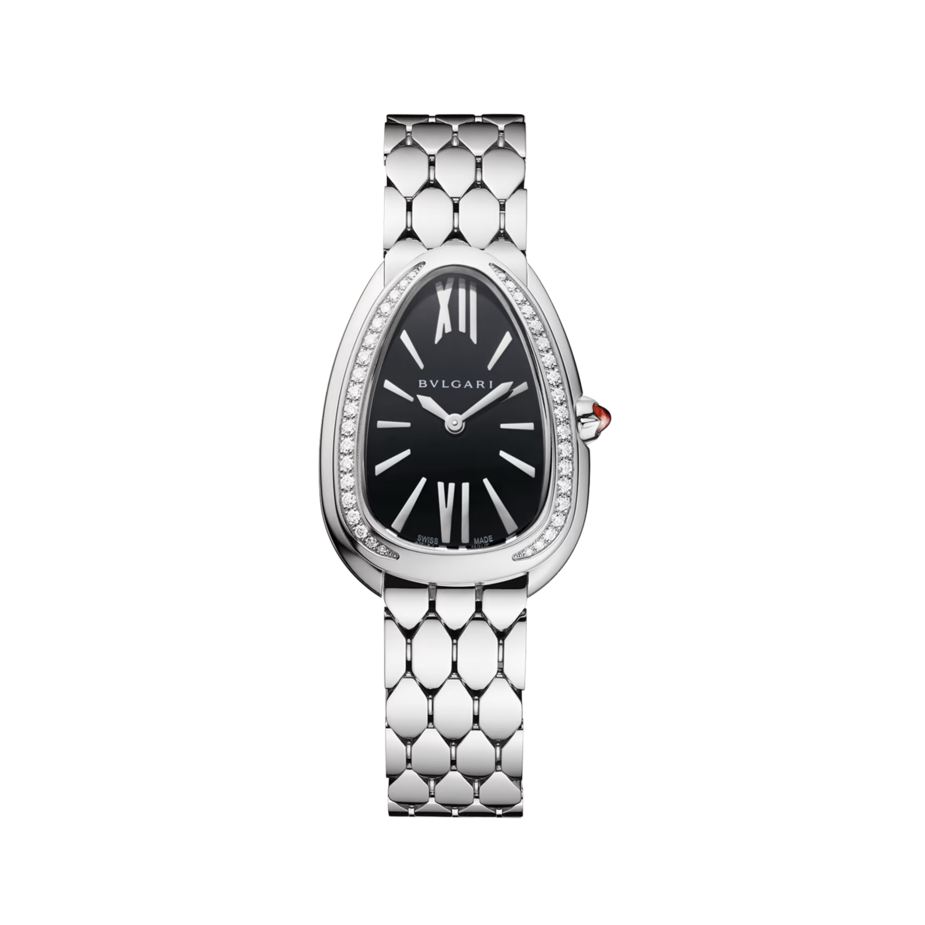 Serpenti Seduttori Steel Diamond Black Dial 33mm Product Image 1